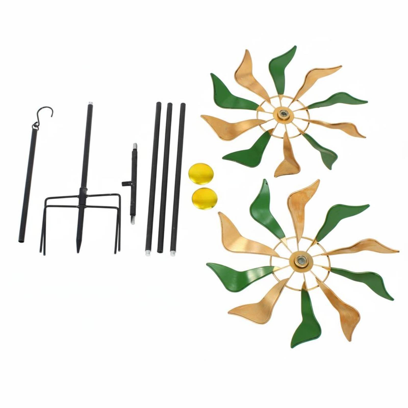 Metal Windmill Stake – Green