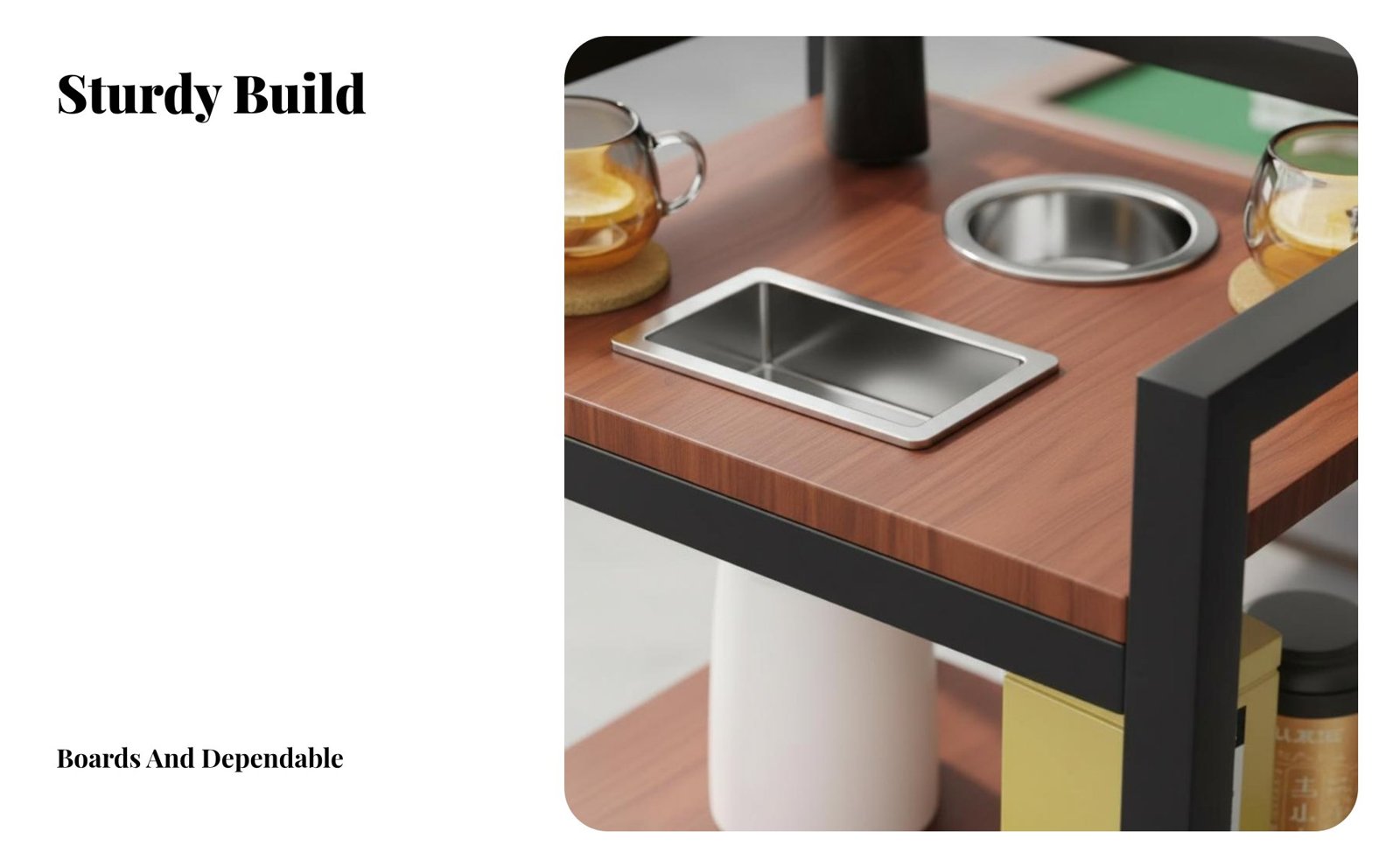 2-Tier Utility Shelf Trolley