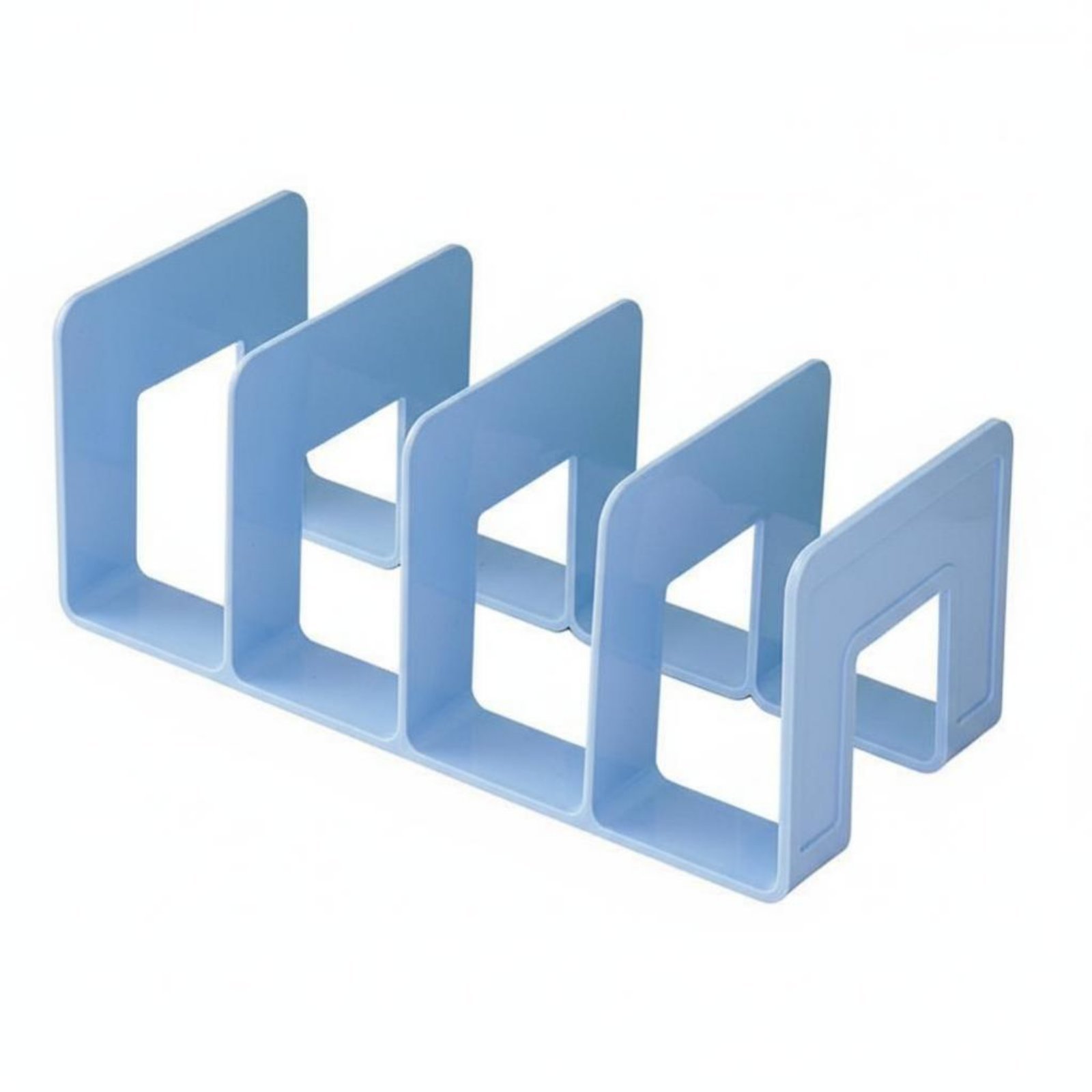 Transparent Display Stand – Ice Blue, 4-column