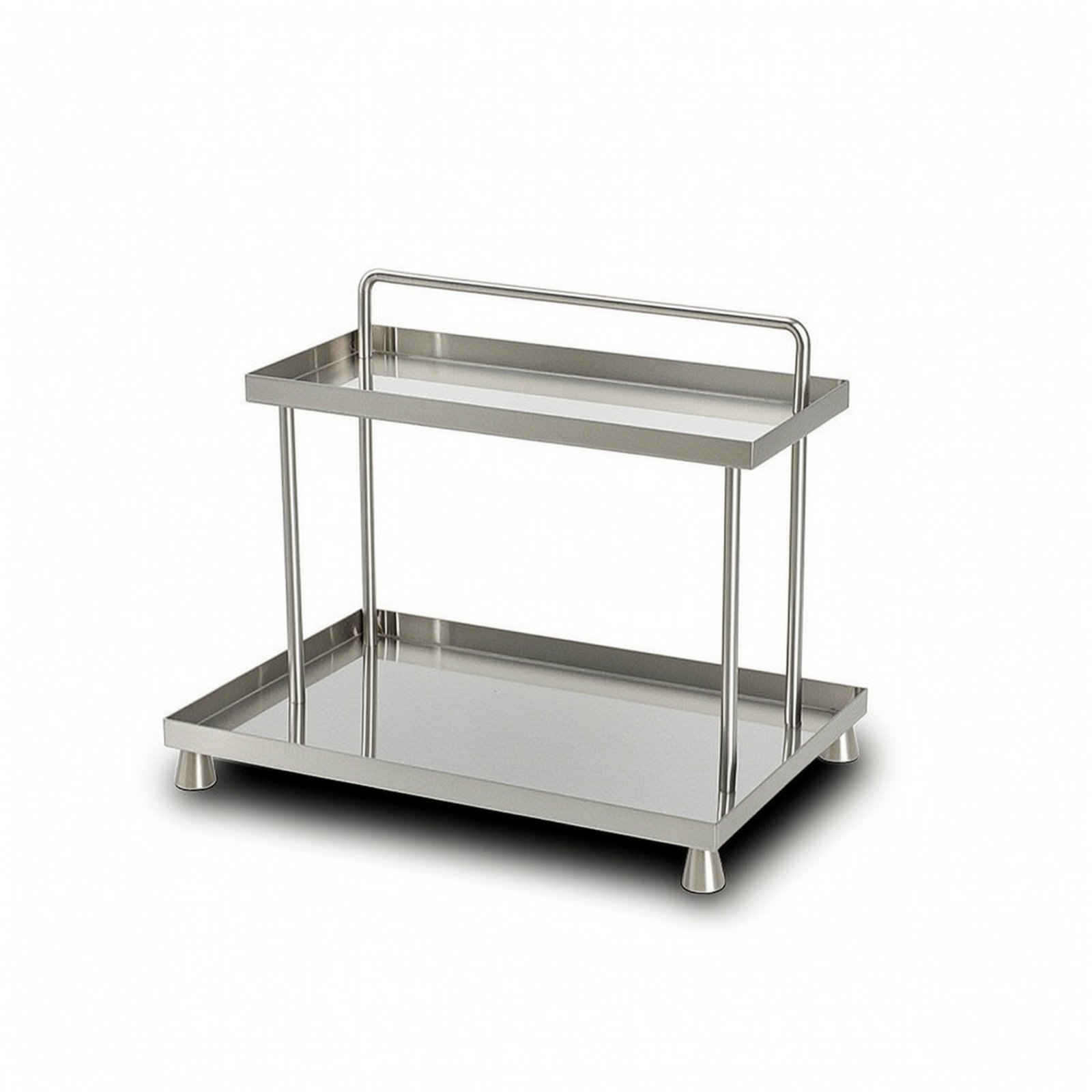 Two-Tier Storage Rack – Stainless Steel