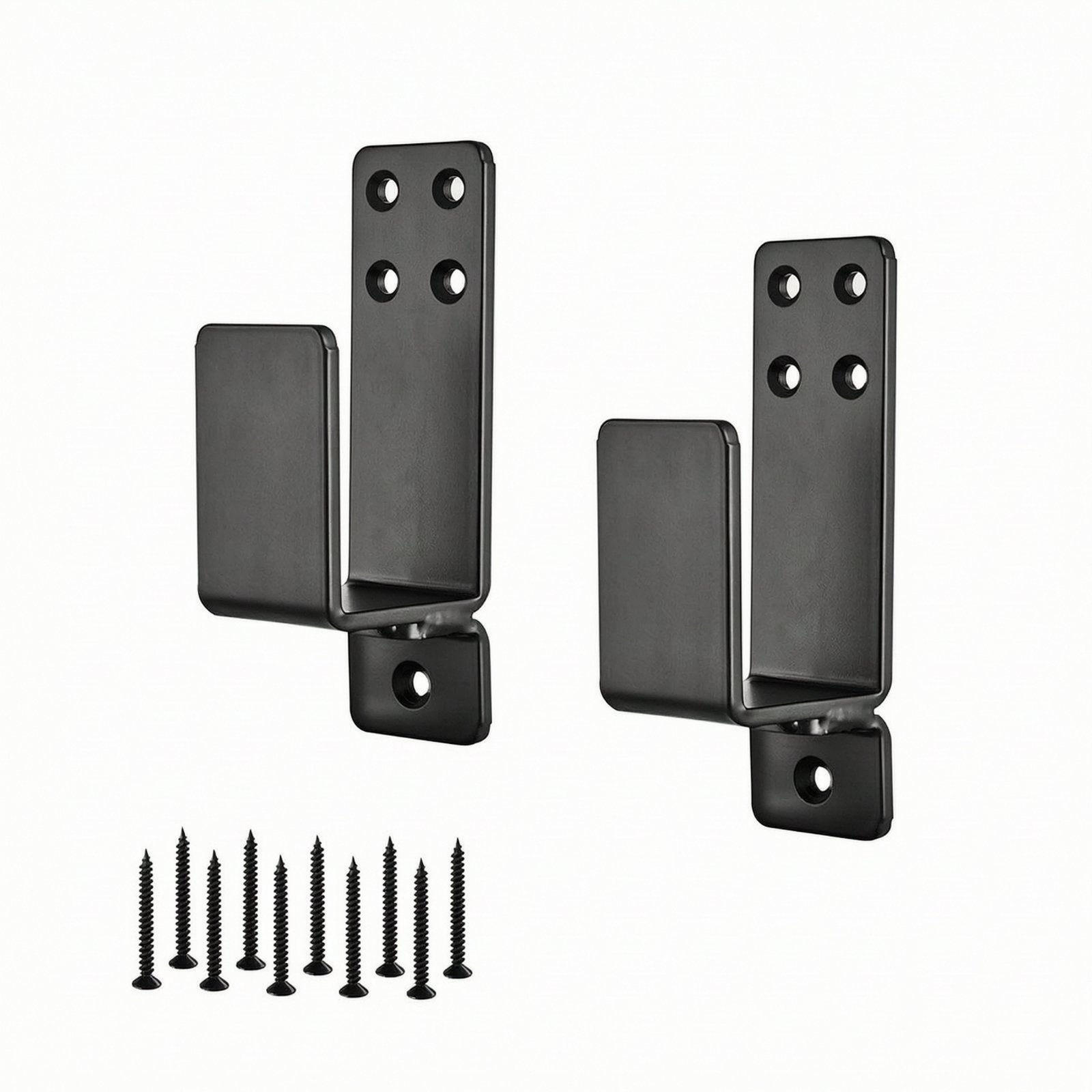 2-Piece Heavy-Duty Door Bar Brackets