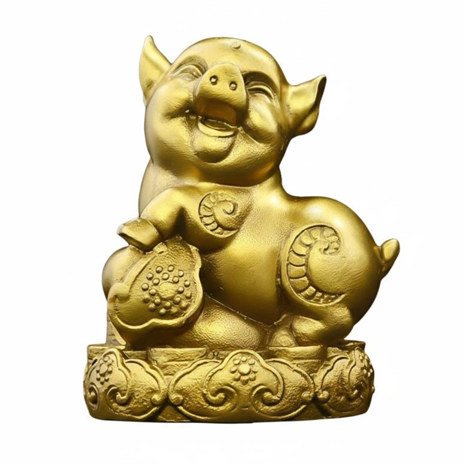 Brass Pig Figurine