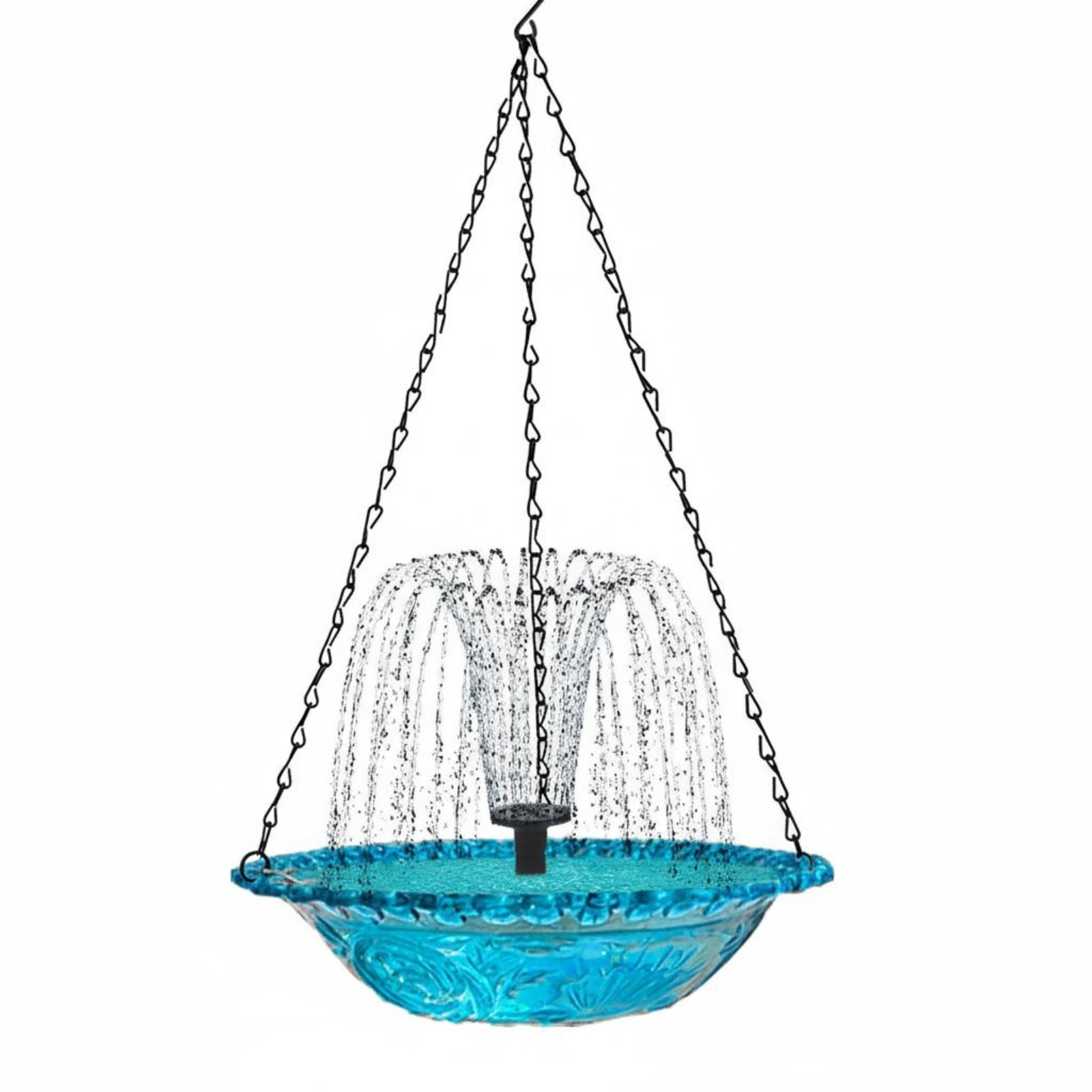 Hanging Bird Feeder Weather Resistant – Blue, Solar