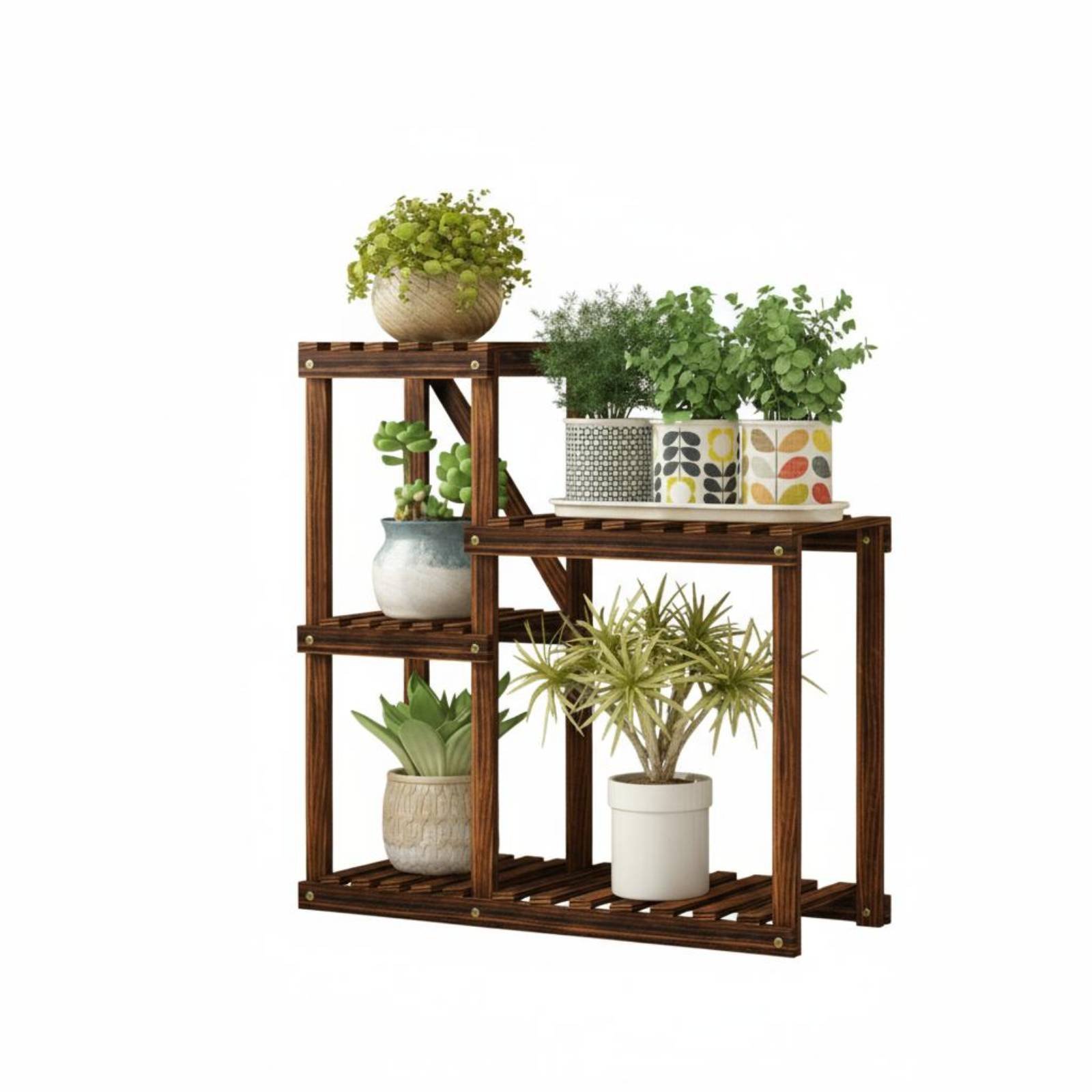 Multi-Tier Corner Plant Stand
