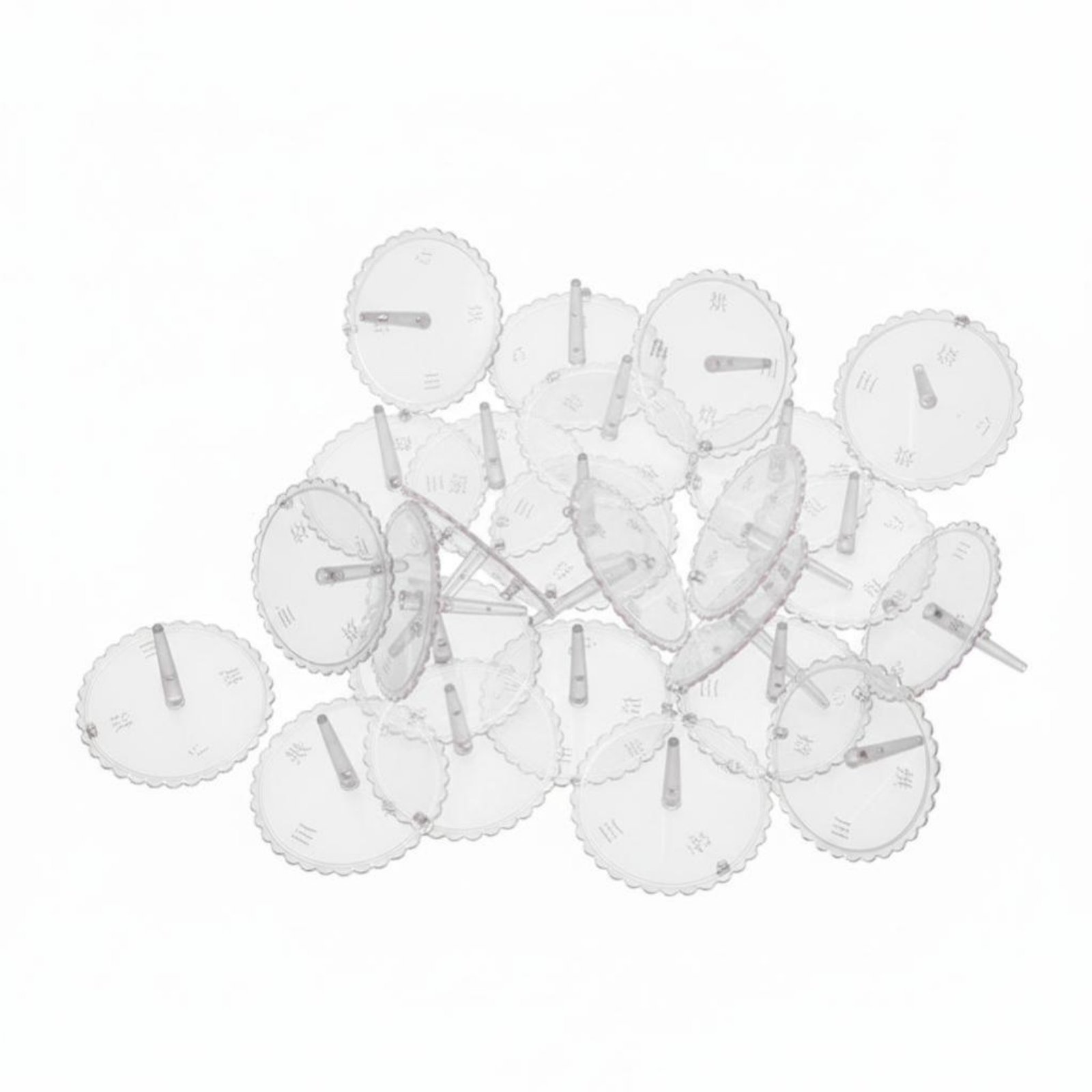 100-Piece Transparent Cake Support