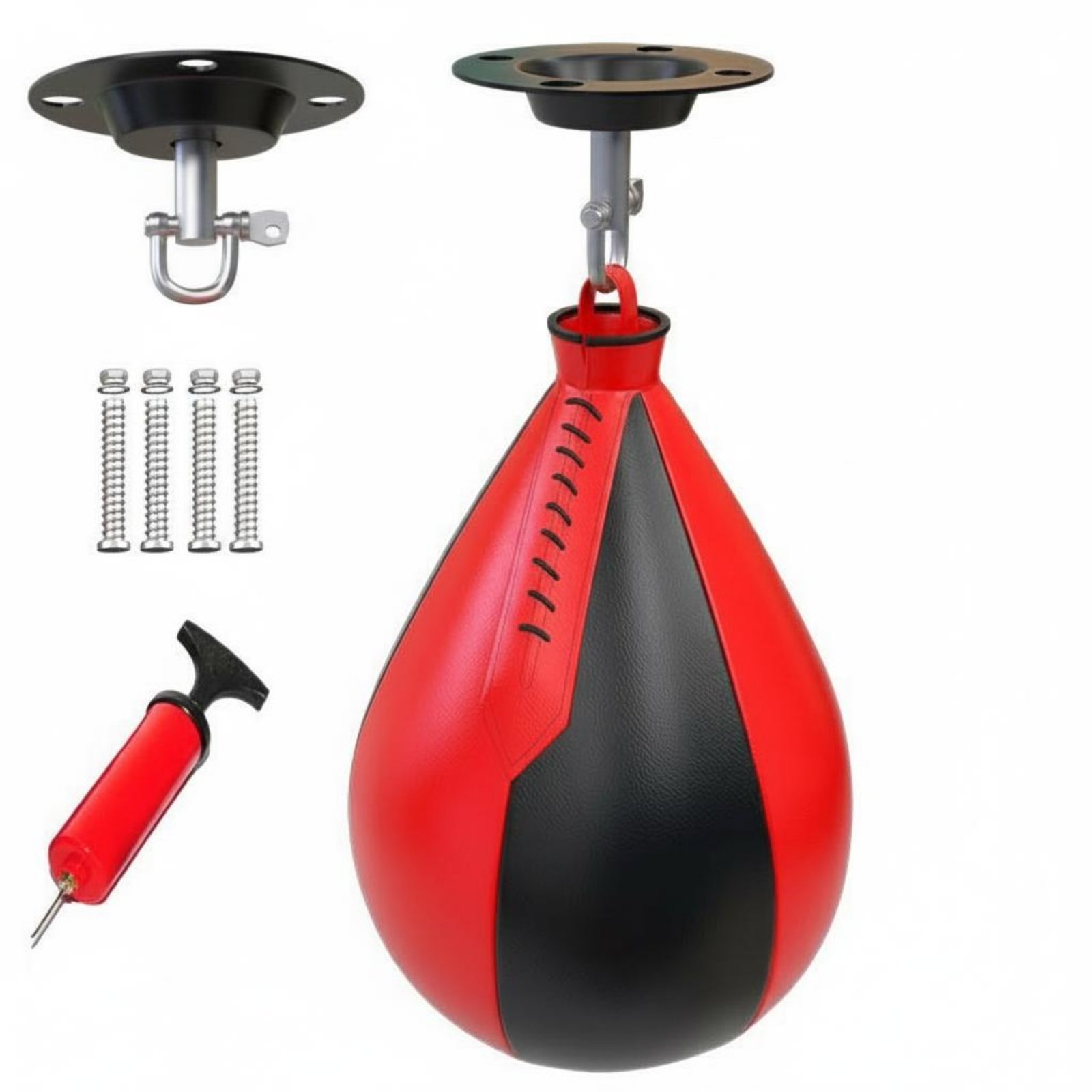 Freestanding Punching Bag – Black Red
