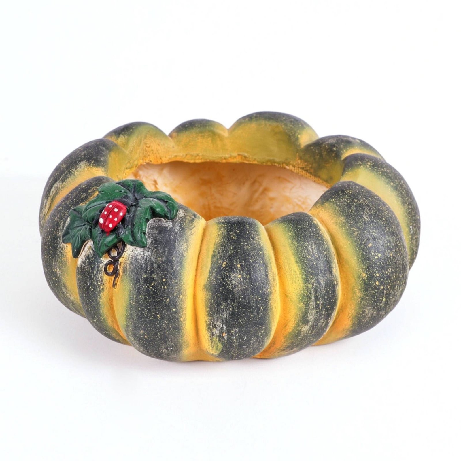 Ribbed Pumpkin Planter