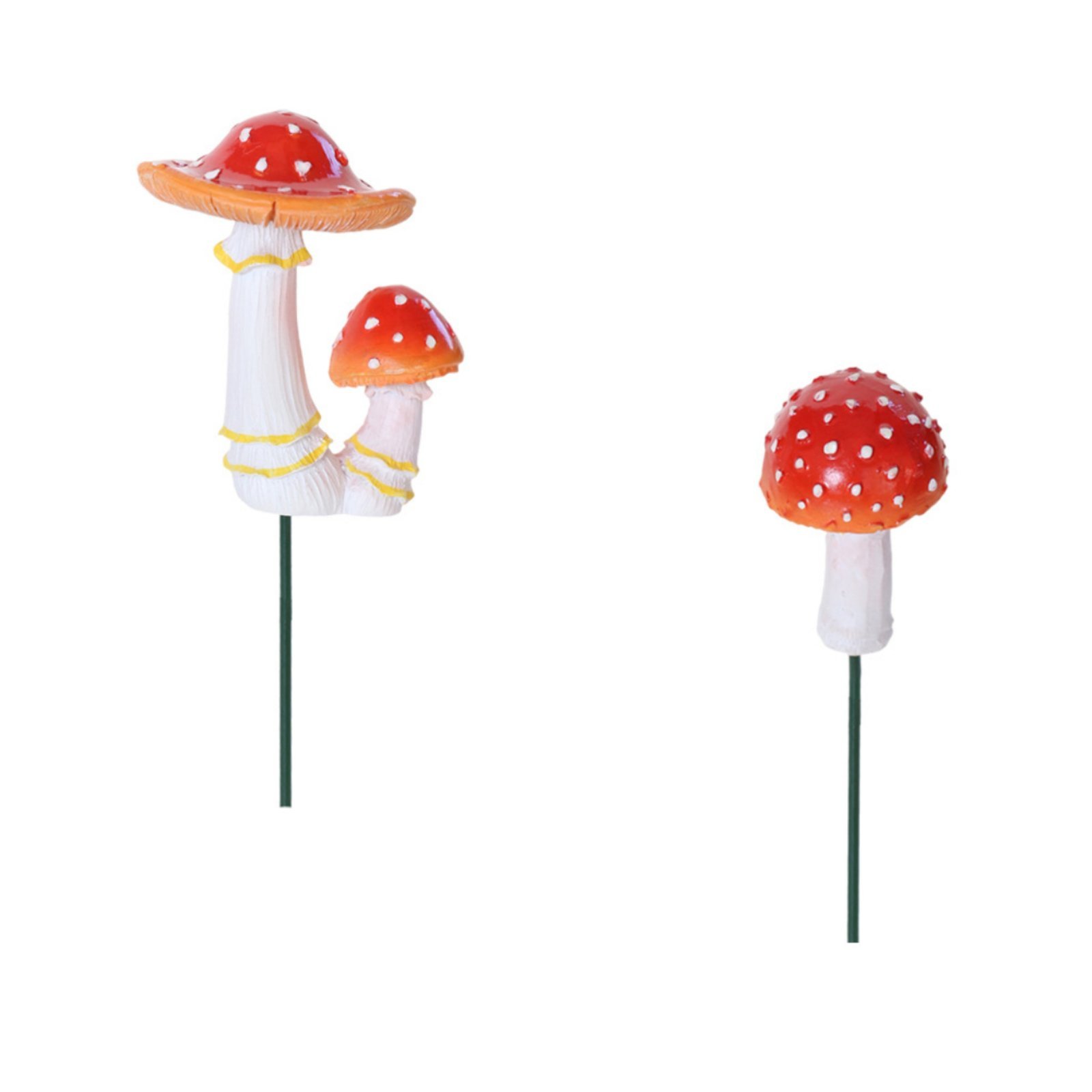 2-Piece Glow Mushroom Garden Stakes