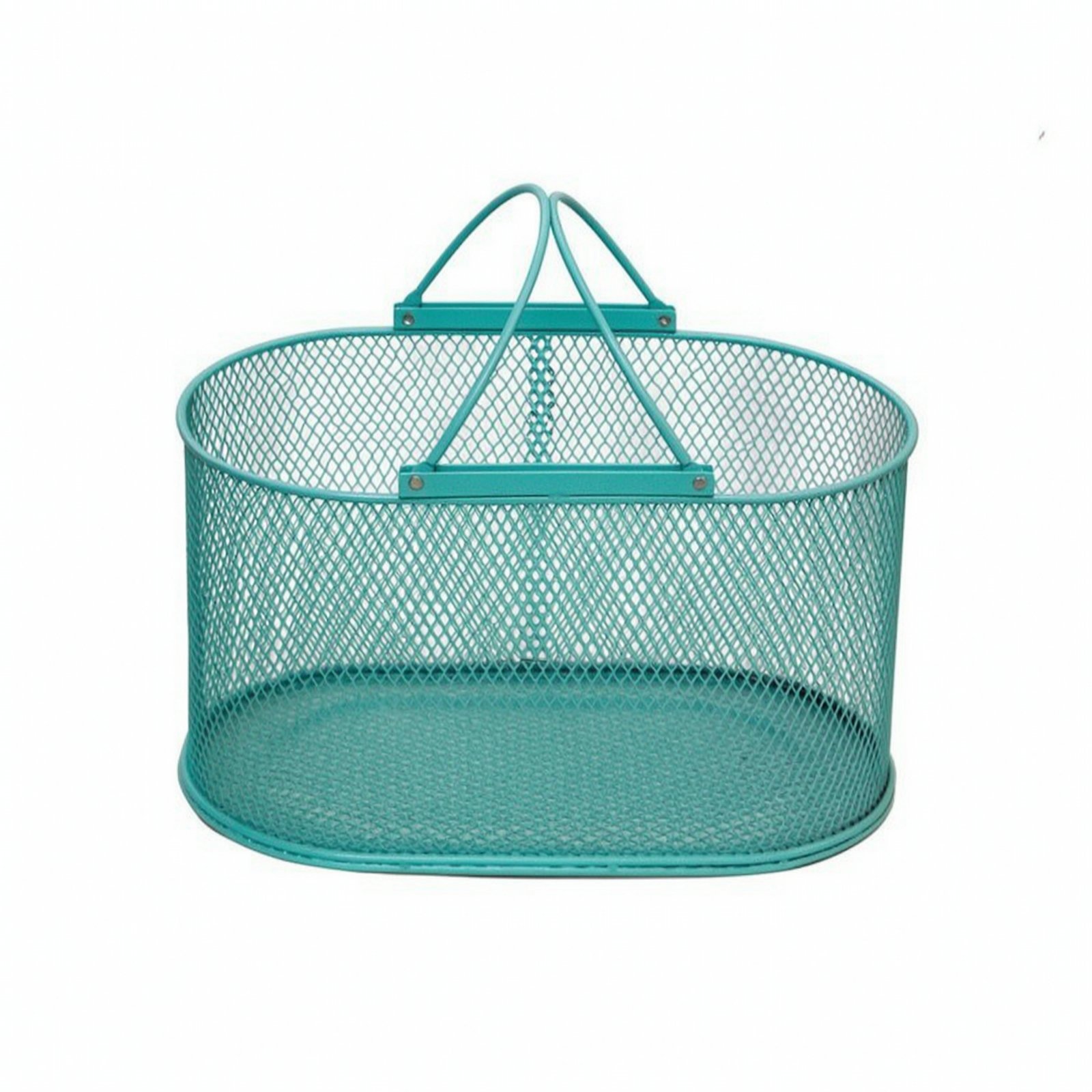 Oval Wire Storage Basket with Handle