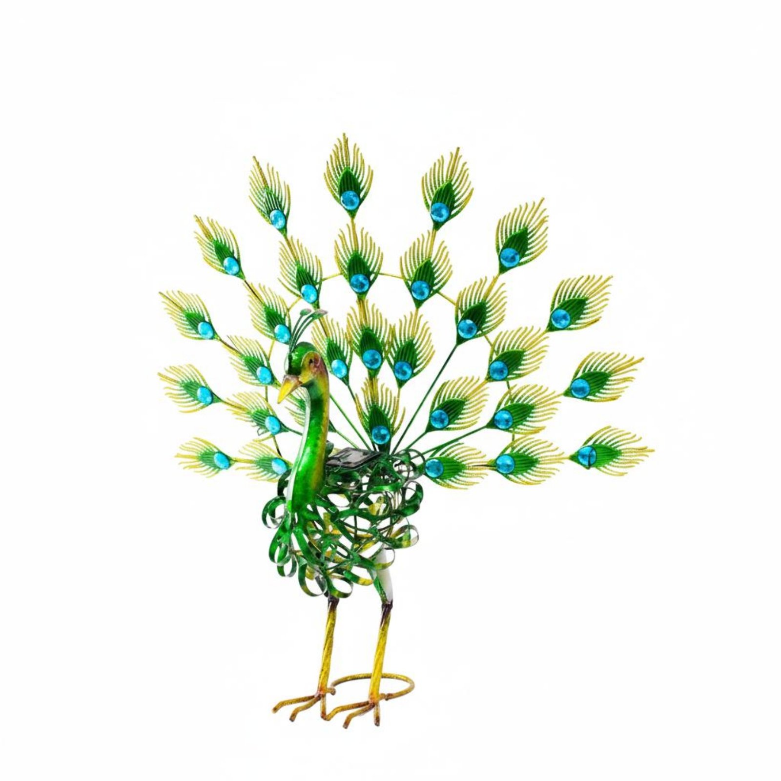 Bird Garden Sculpture Metal Peacock