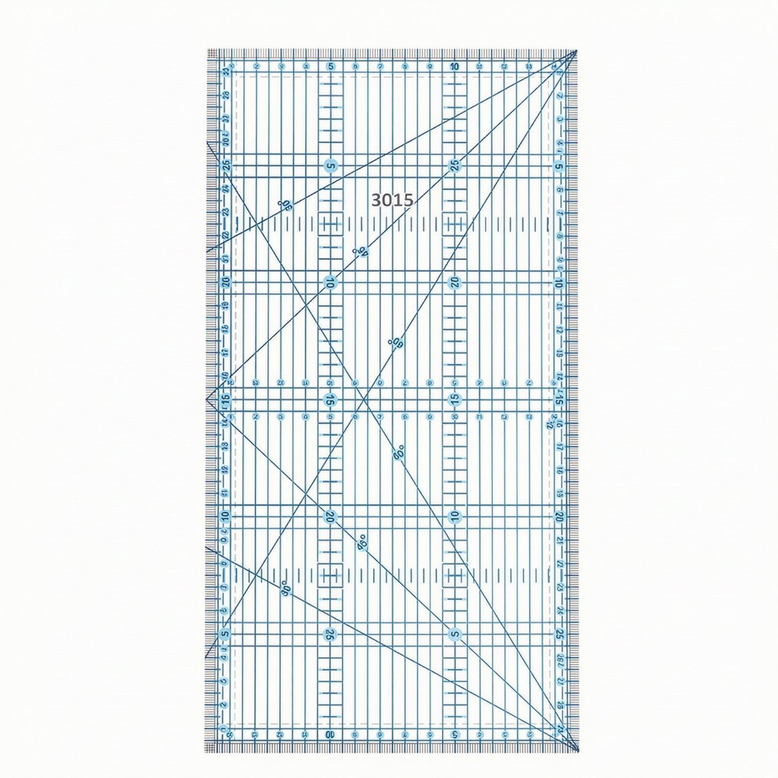 Quilting Ruler with Angle Lines