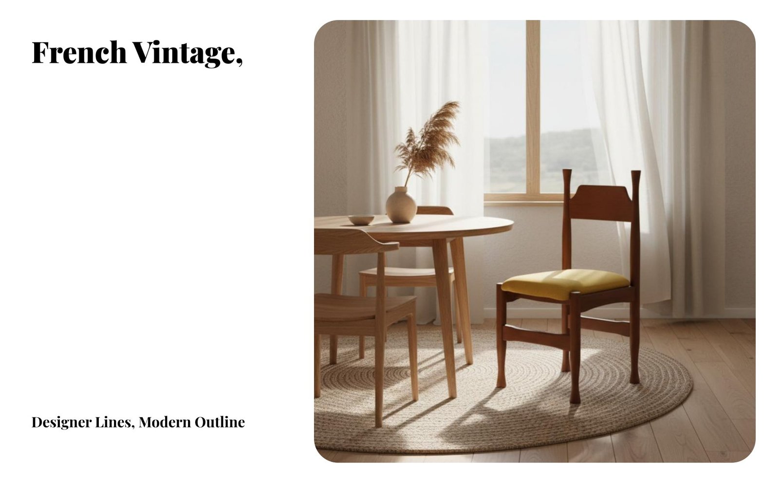 Upholstered Wooden Chair