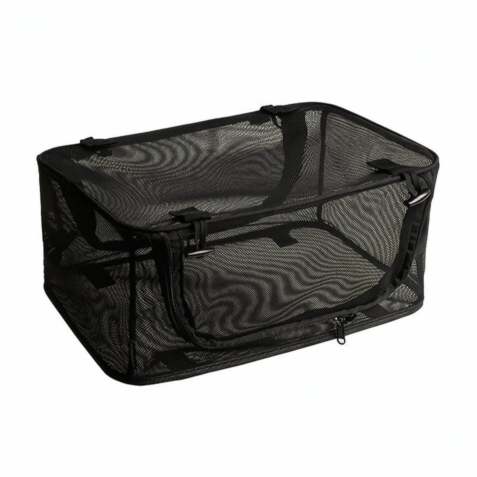 Mesh Storage Box with Zipper
