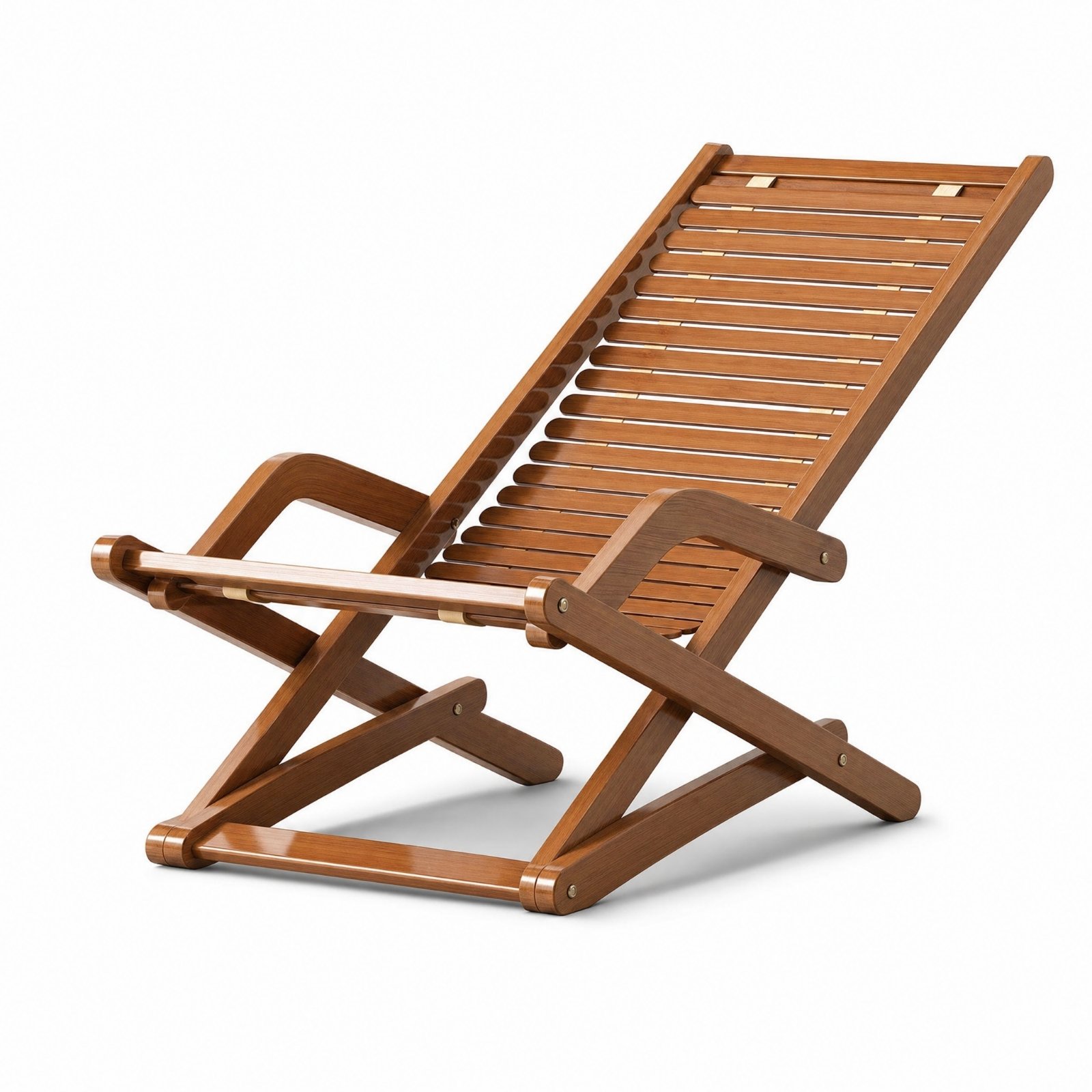 Folding Rocking Chair Bamboo