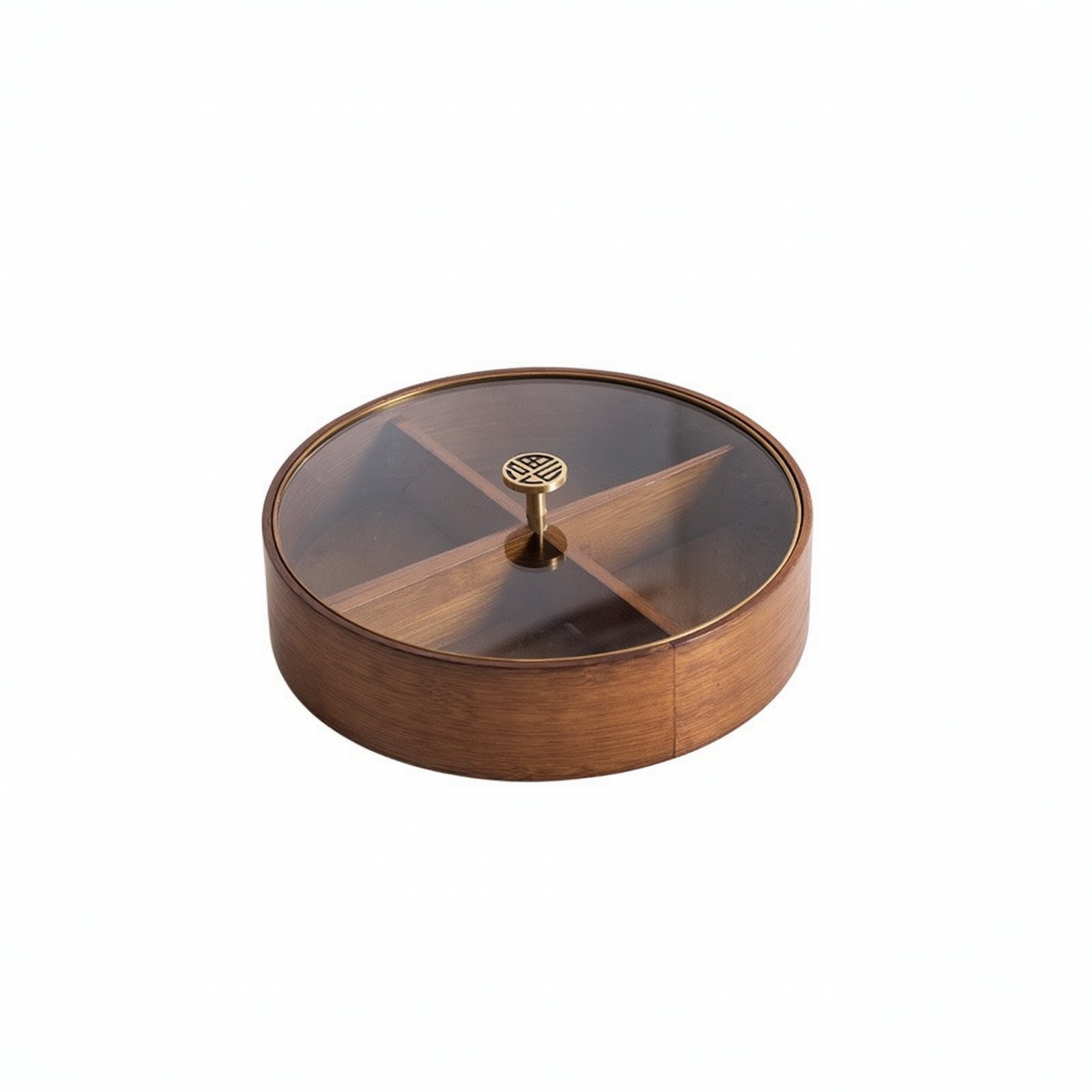 Snack Organizer with Glass Lid