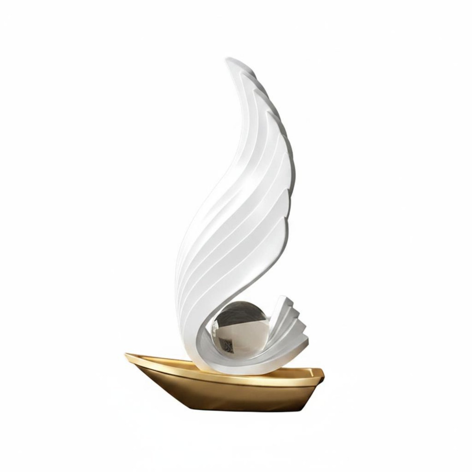 Crystal Ball Sailboat Decor