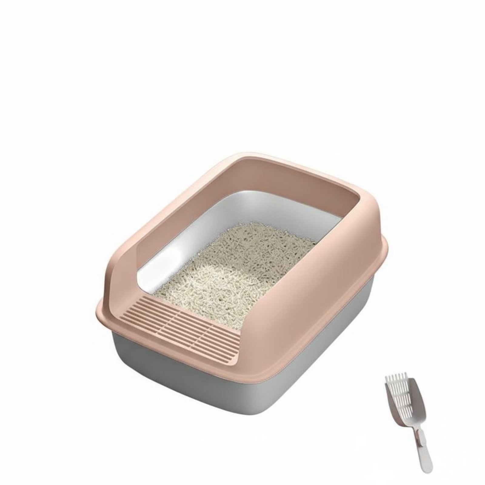 Spatter-Resistant Cat Litter Tray