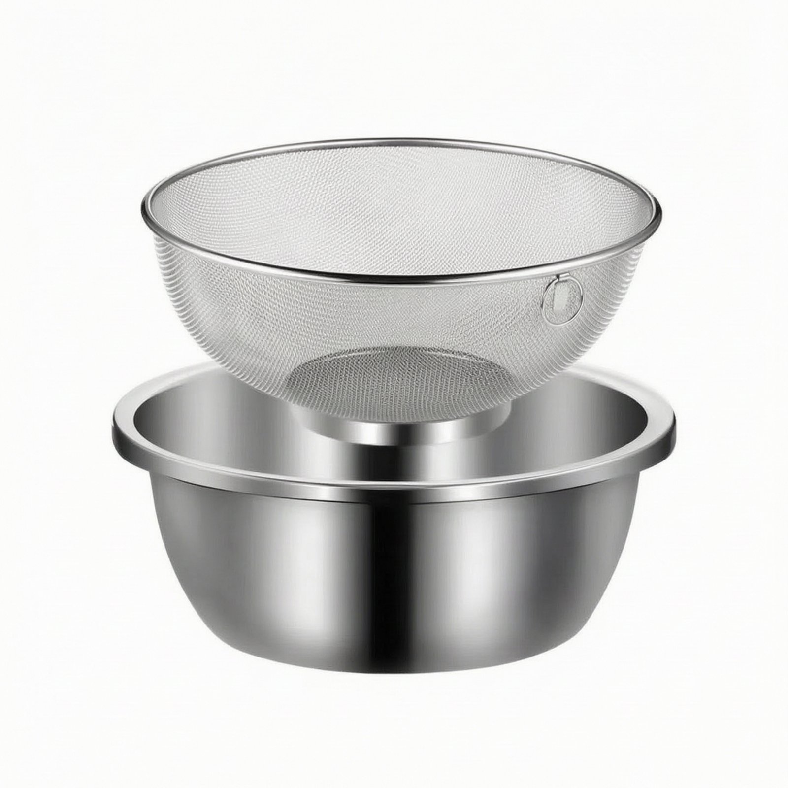 2-Piece Mesh Strainer with Drainage