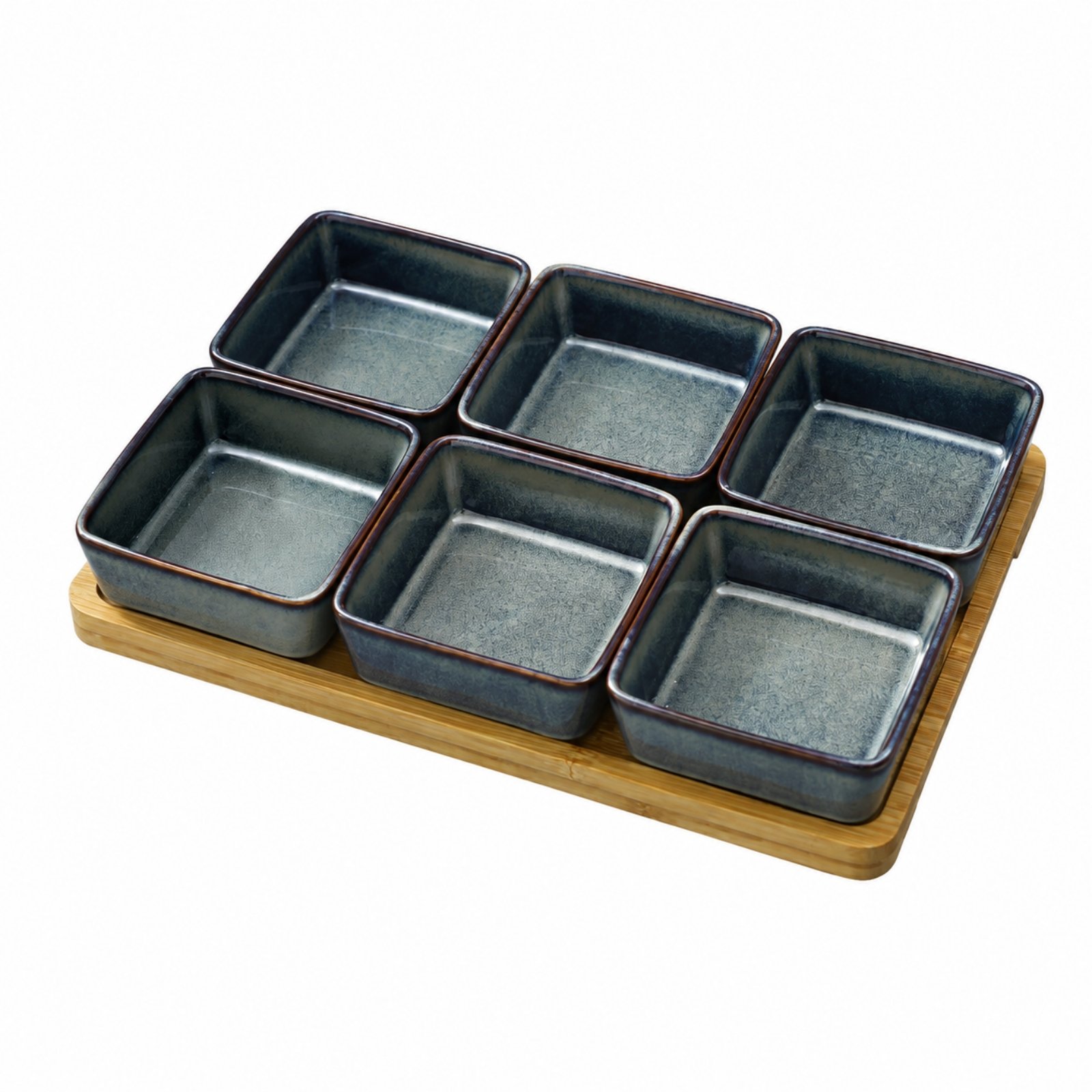 6-Piece Ceramic Serving Dish Tray