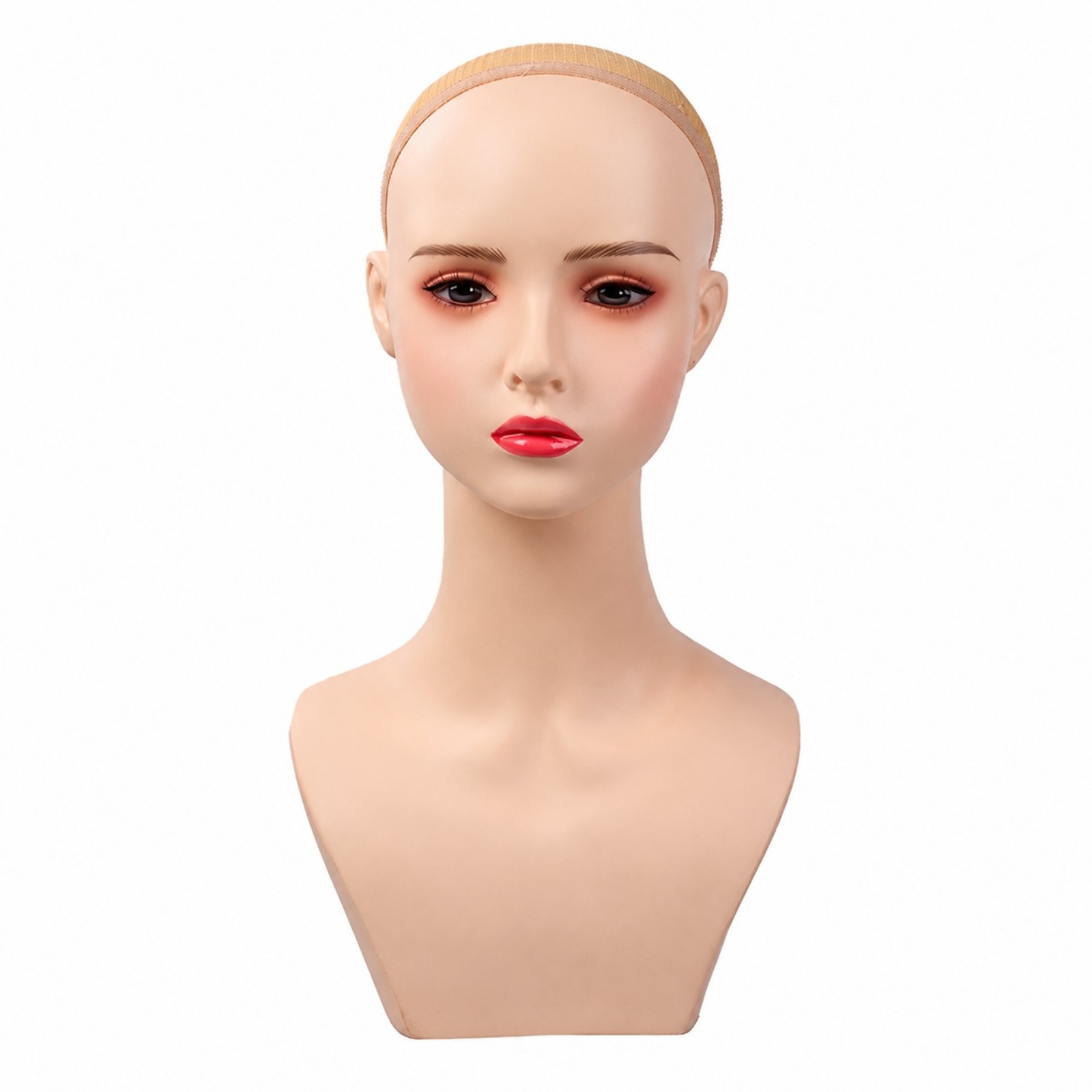 Half-Body Mannequin with Makeup Details