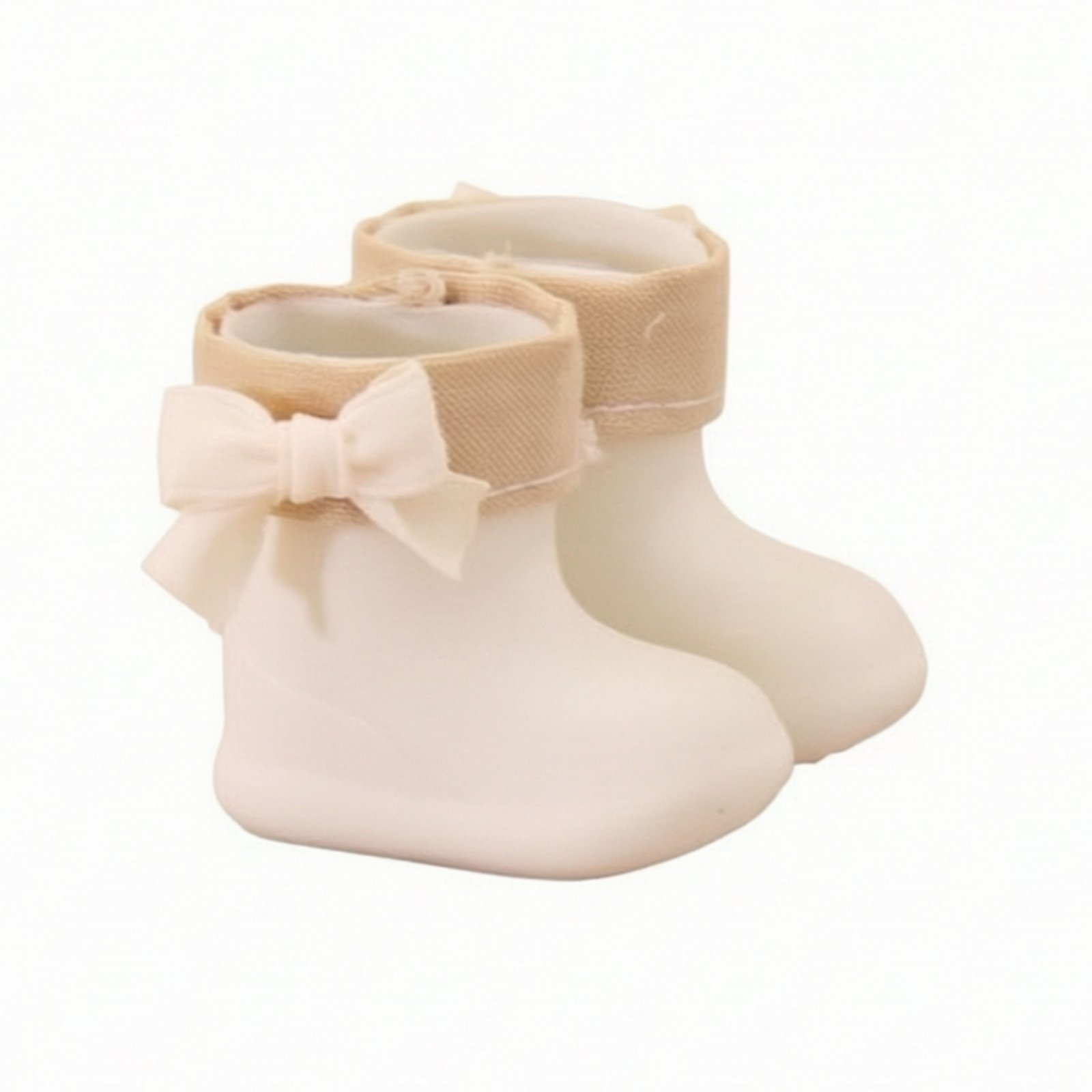 BJD Doll Ankle Boots – White