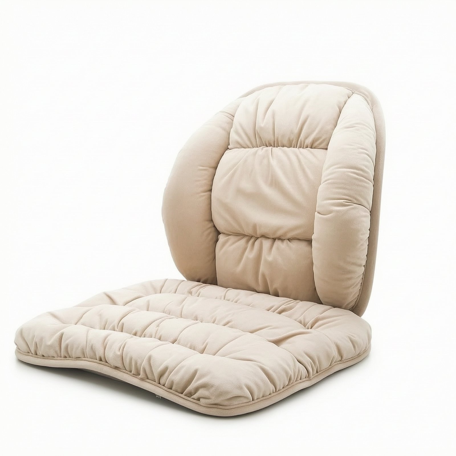 Tufted Chair Cushion – Beige, 40x40cm