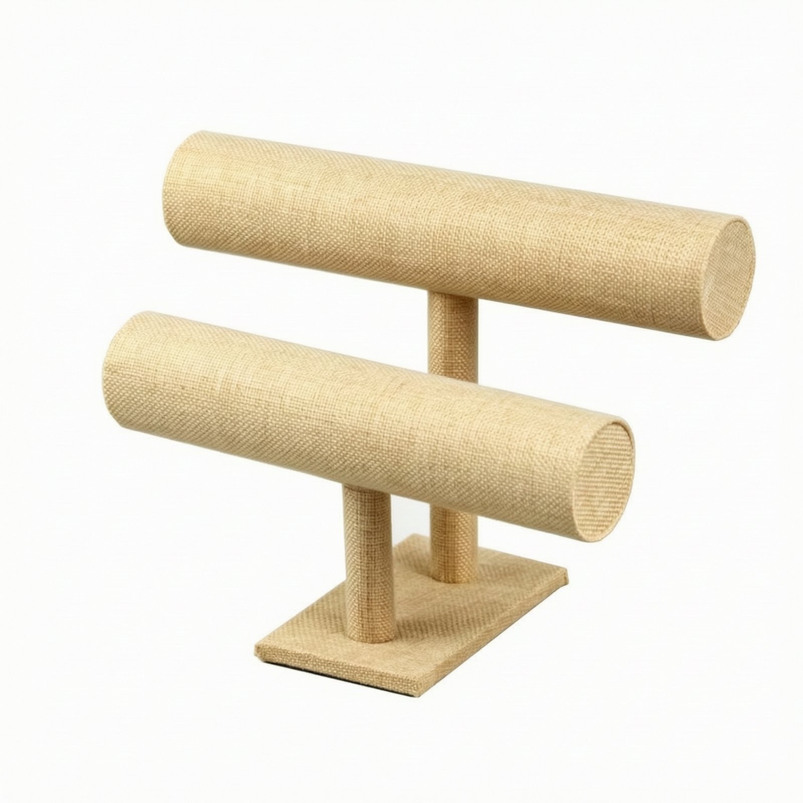 Wooden Jewelry Stand with Horizontal Rods