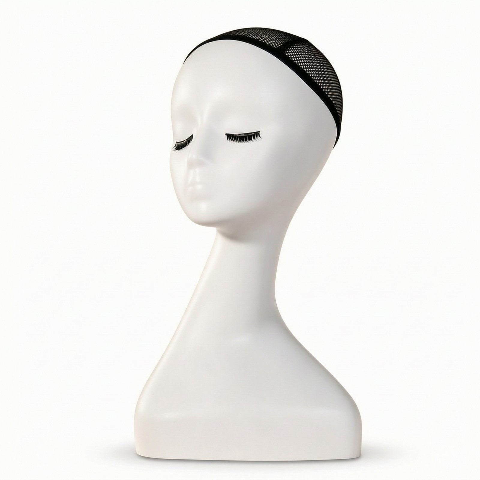 High-Gloss Fiberglass Mannequin Head