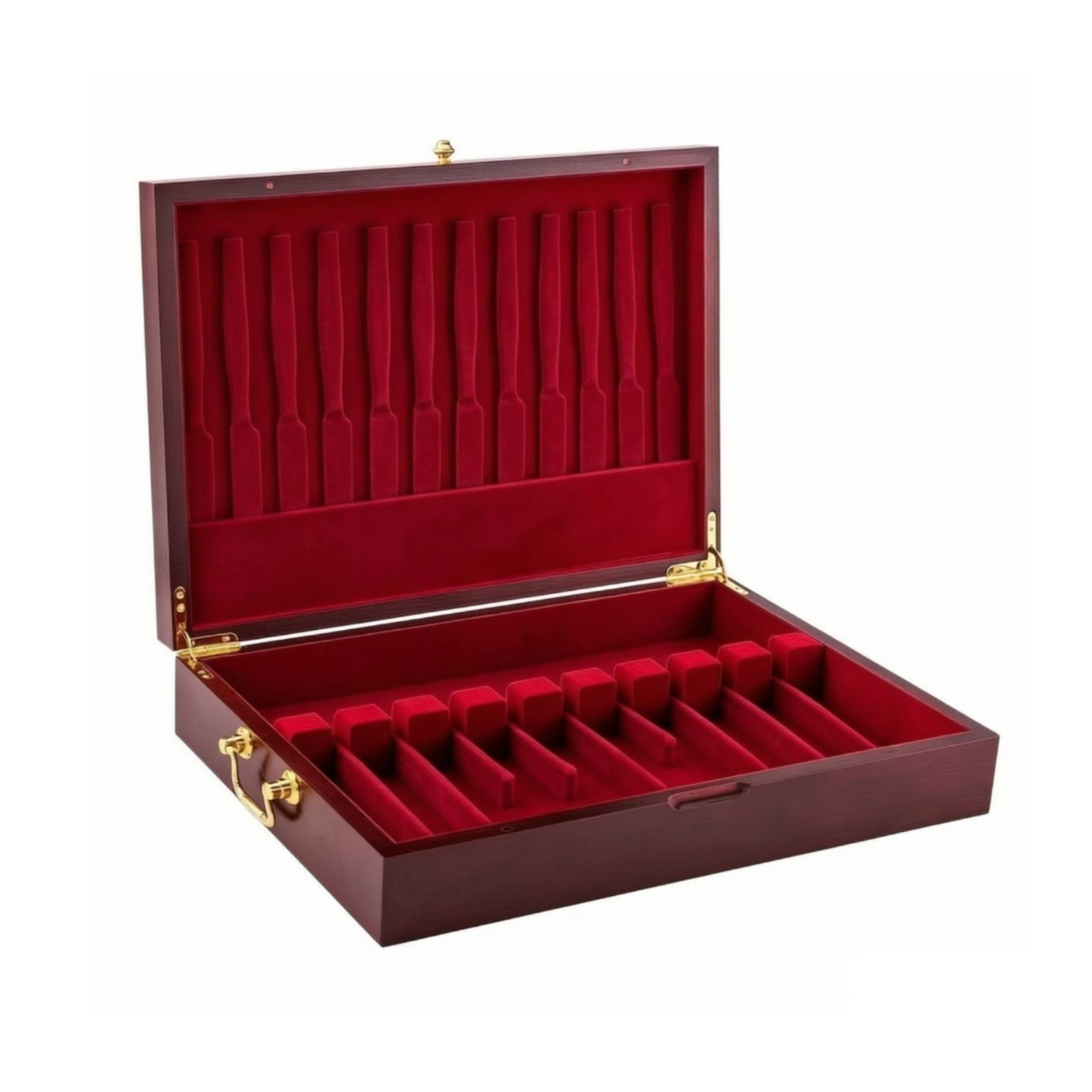 Wooden Silverware Chest