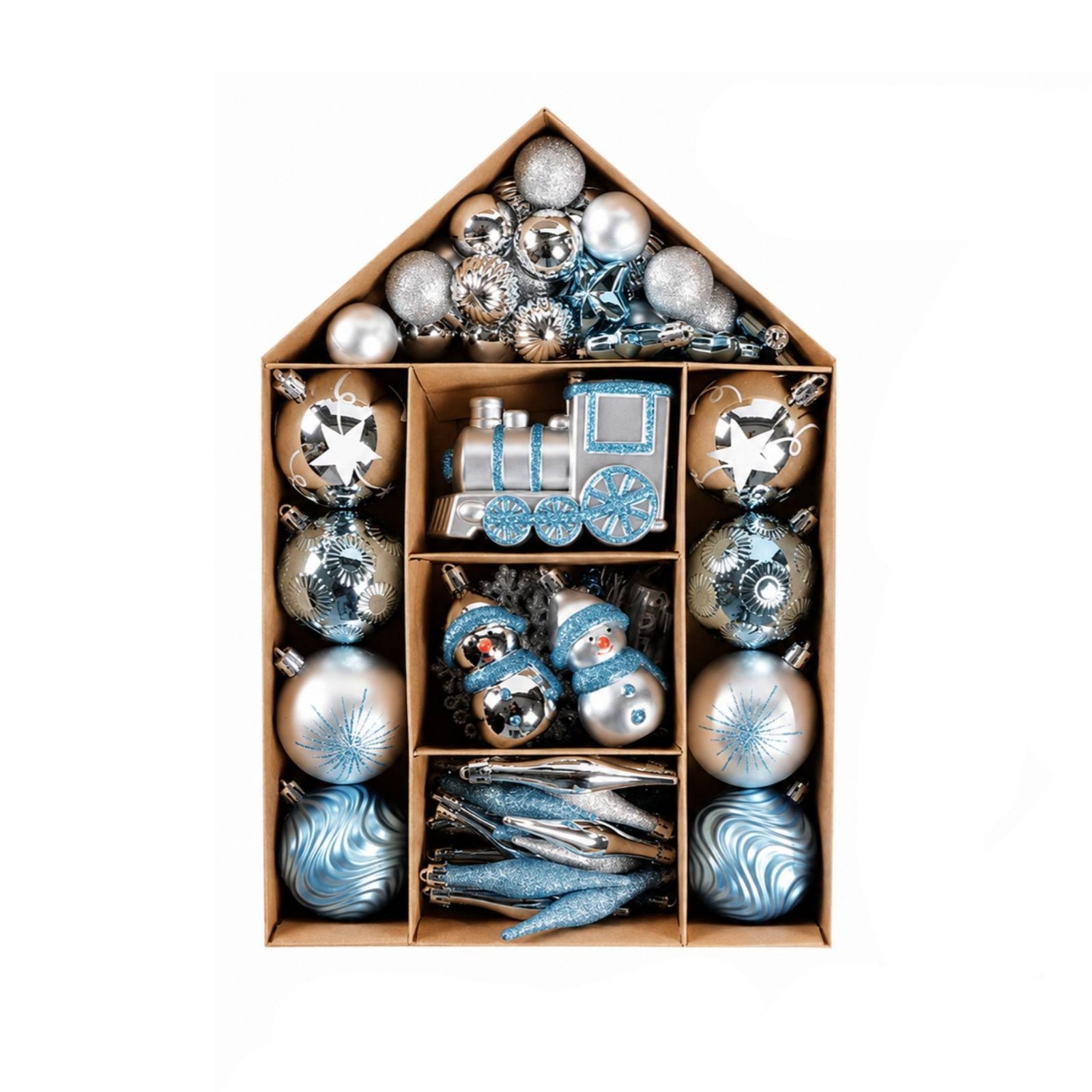 70-Piece Christmas Ornament Assortment Box