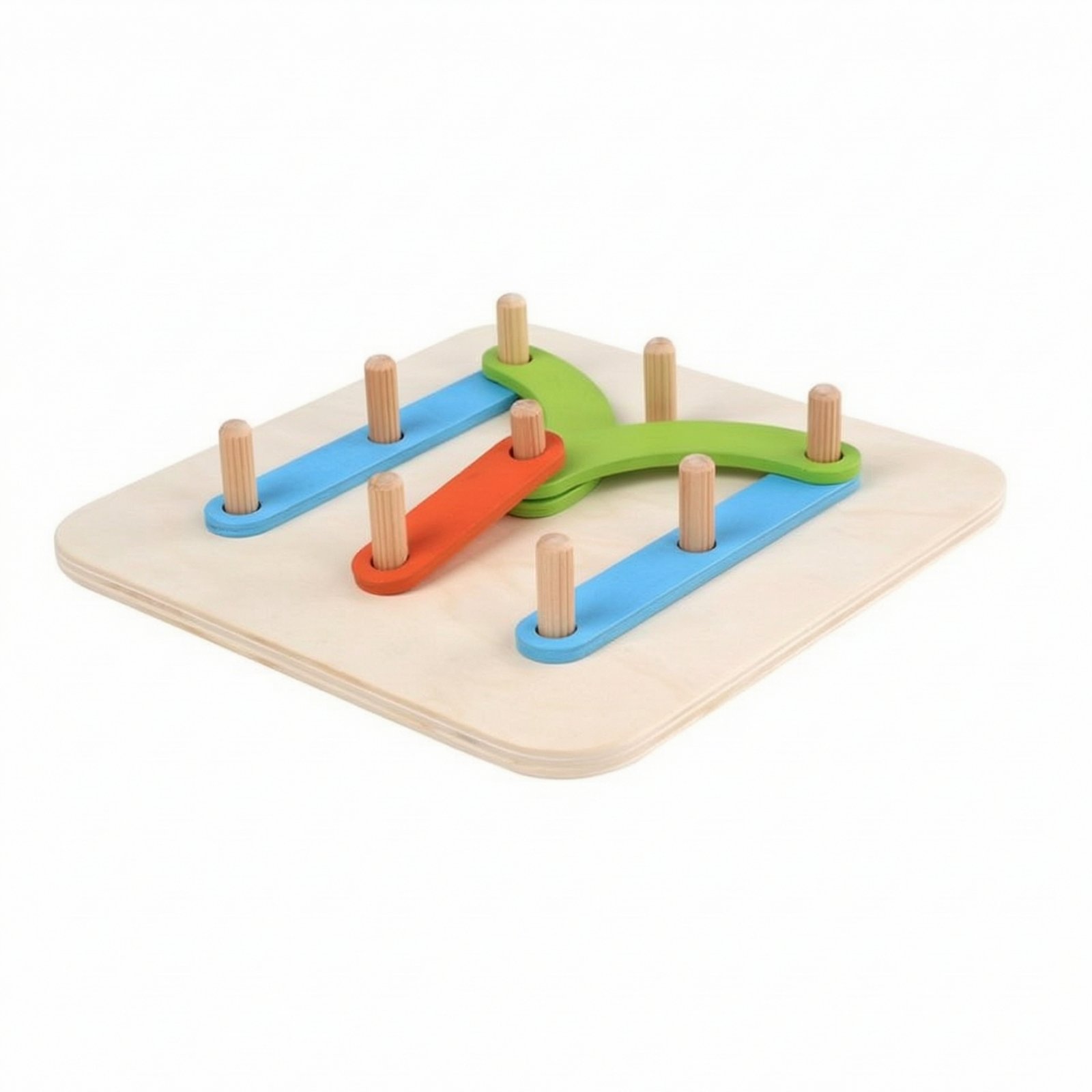 Wooden Shape Recognition Peg Puzzle