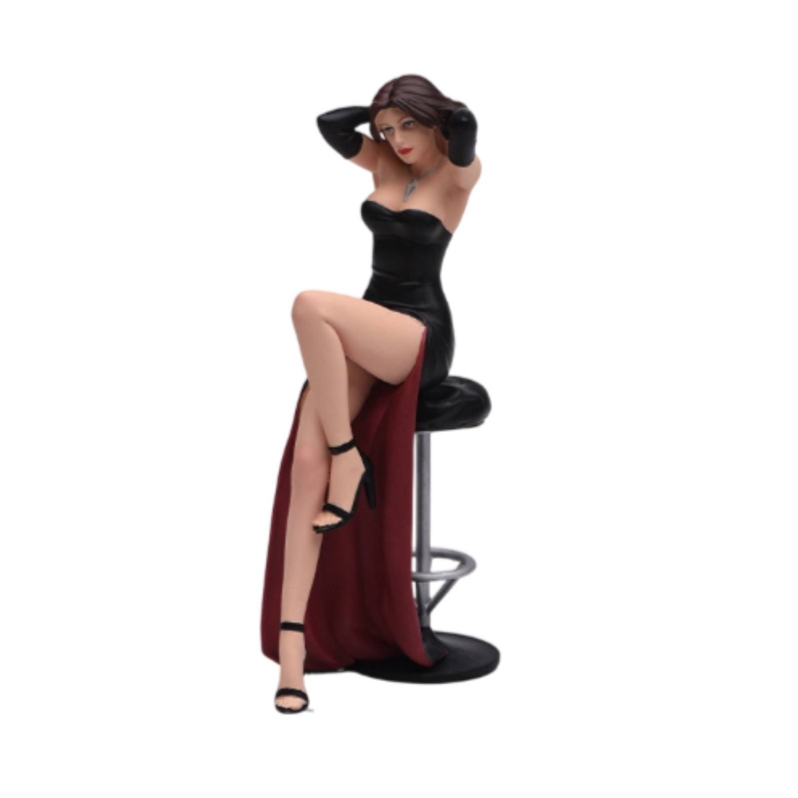 Painted Resin Woman Figurine – 1-24