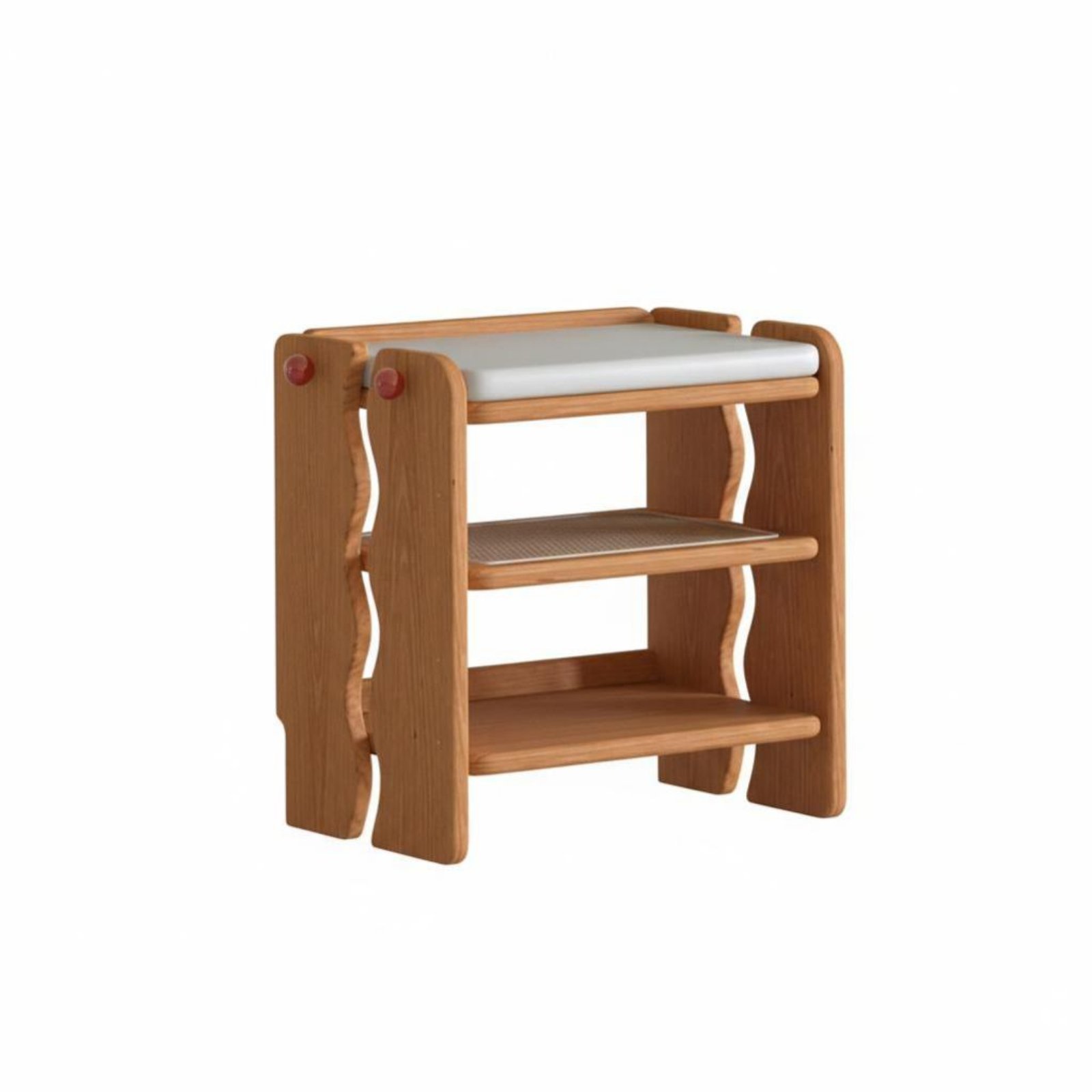 Three-Shelf Shoe Changing Stool
