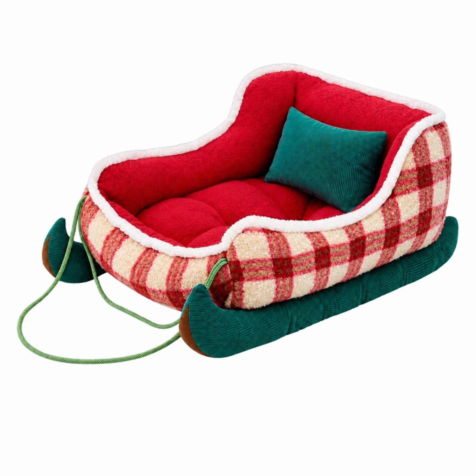 Plaid Dog Sofa Bed