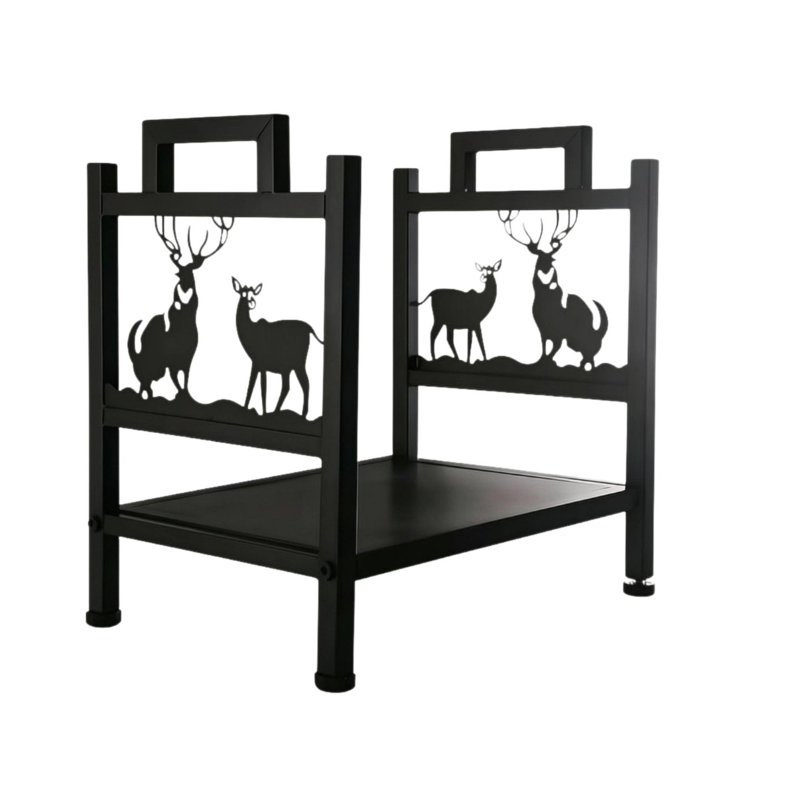 Metal Firewood Rack – Black
