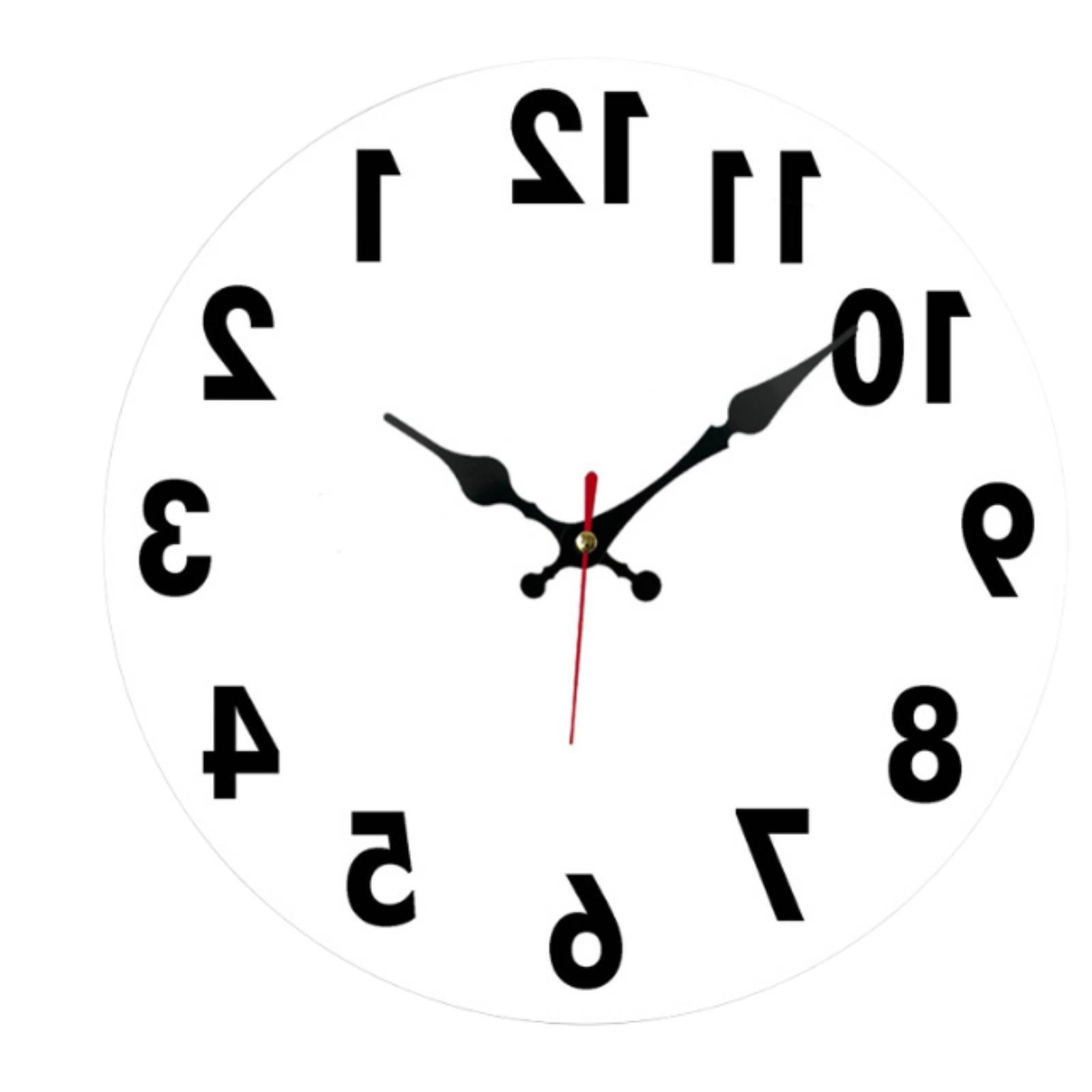 Counterclockwise Clock Decor