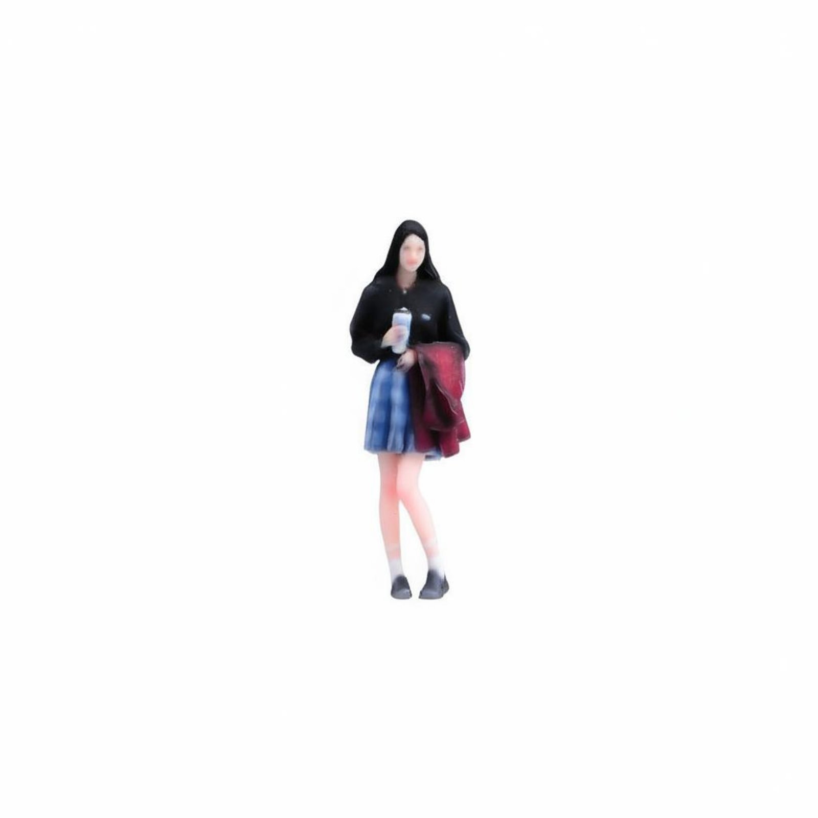 1/64 Scale Girl Figurine – with Milk Tea
