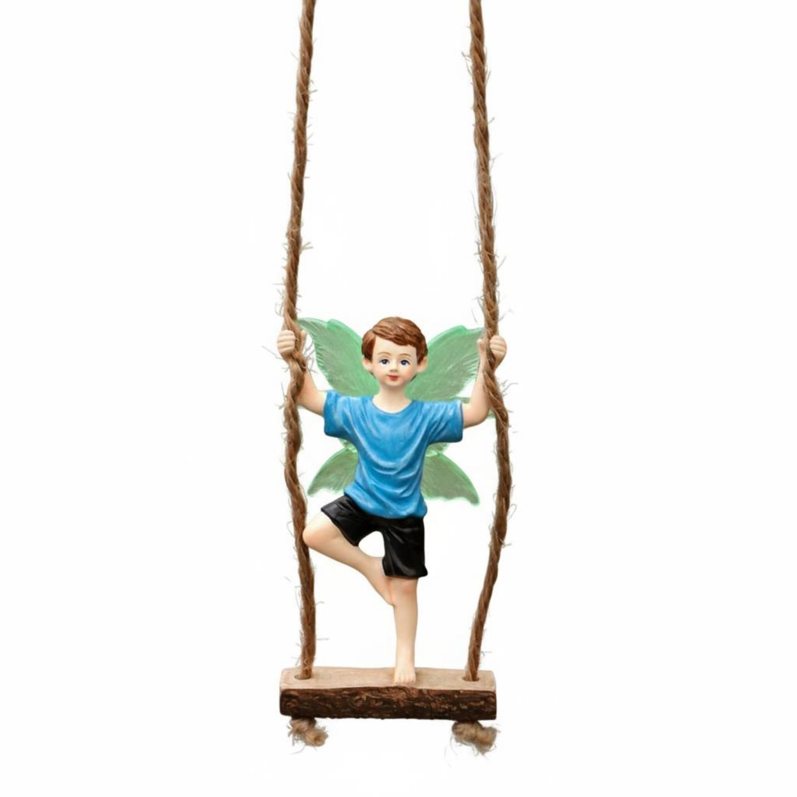 Swinging Boy Fairy Figurine Glow in the Dark
