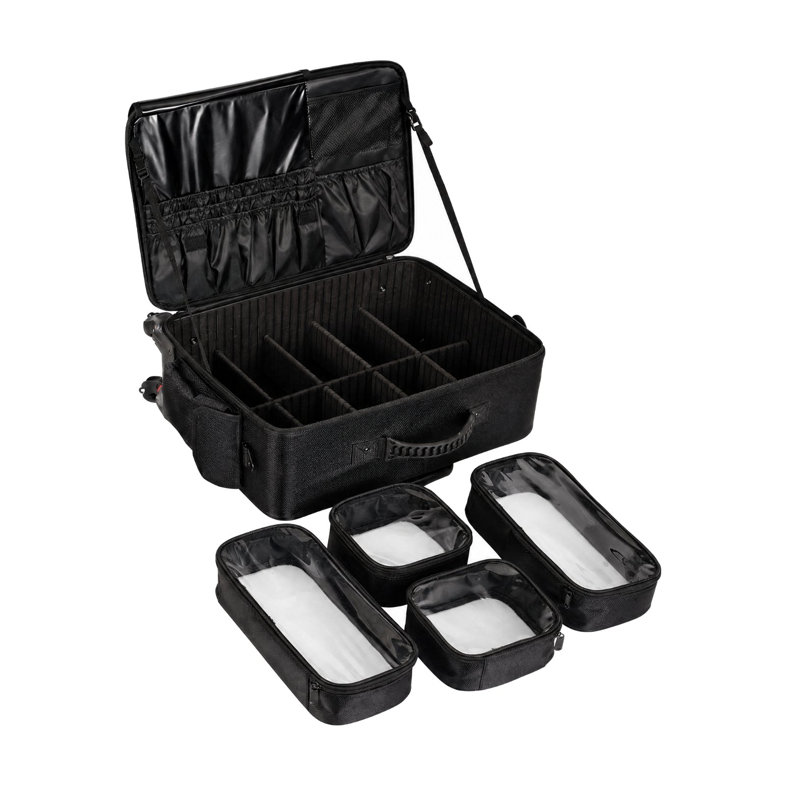 Rolling Makeup Case – Oxford Rod Clear Bag