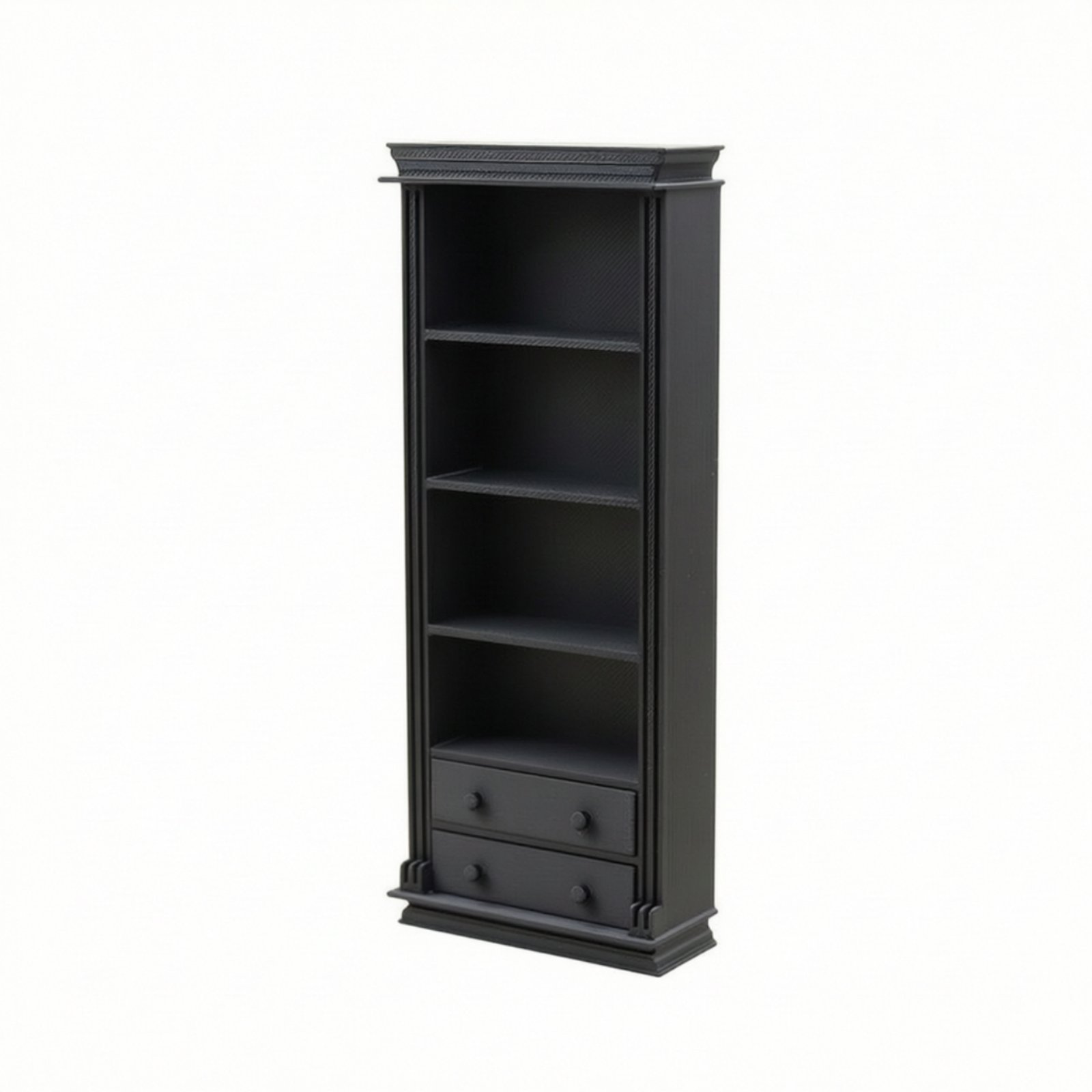 Miniature Bookcase with Drawers