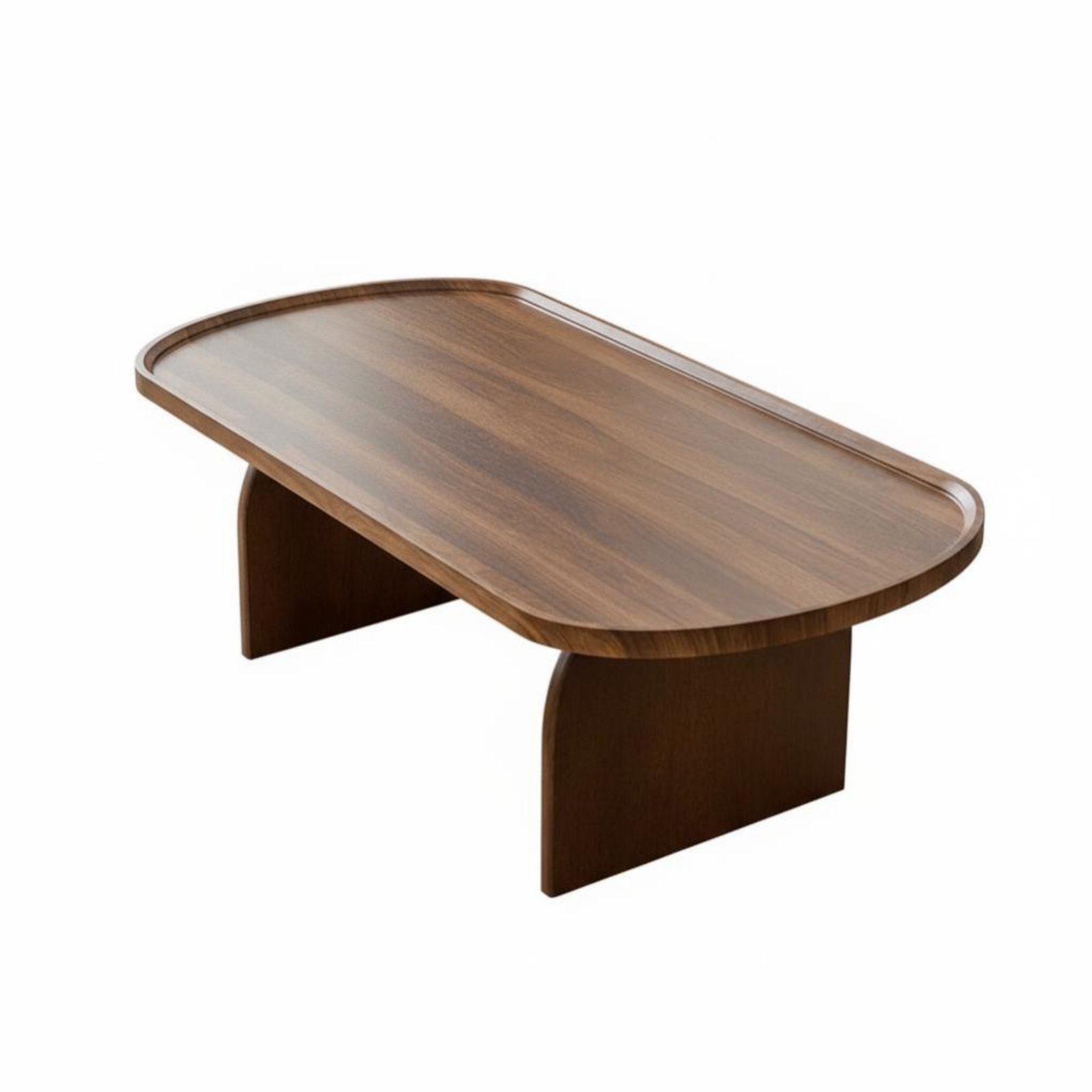 Oval Coffee Table with Arch Legs