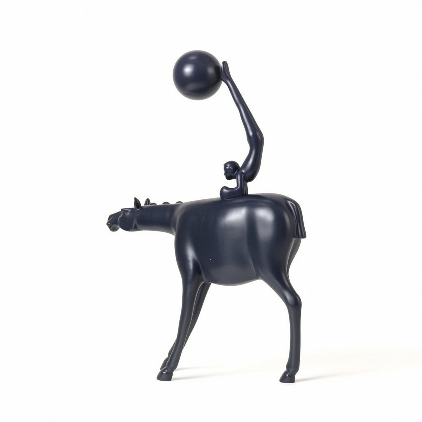 Abstract Resin Sculpture – 35-10-50cm, Ball Front