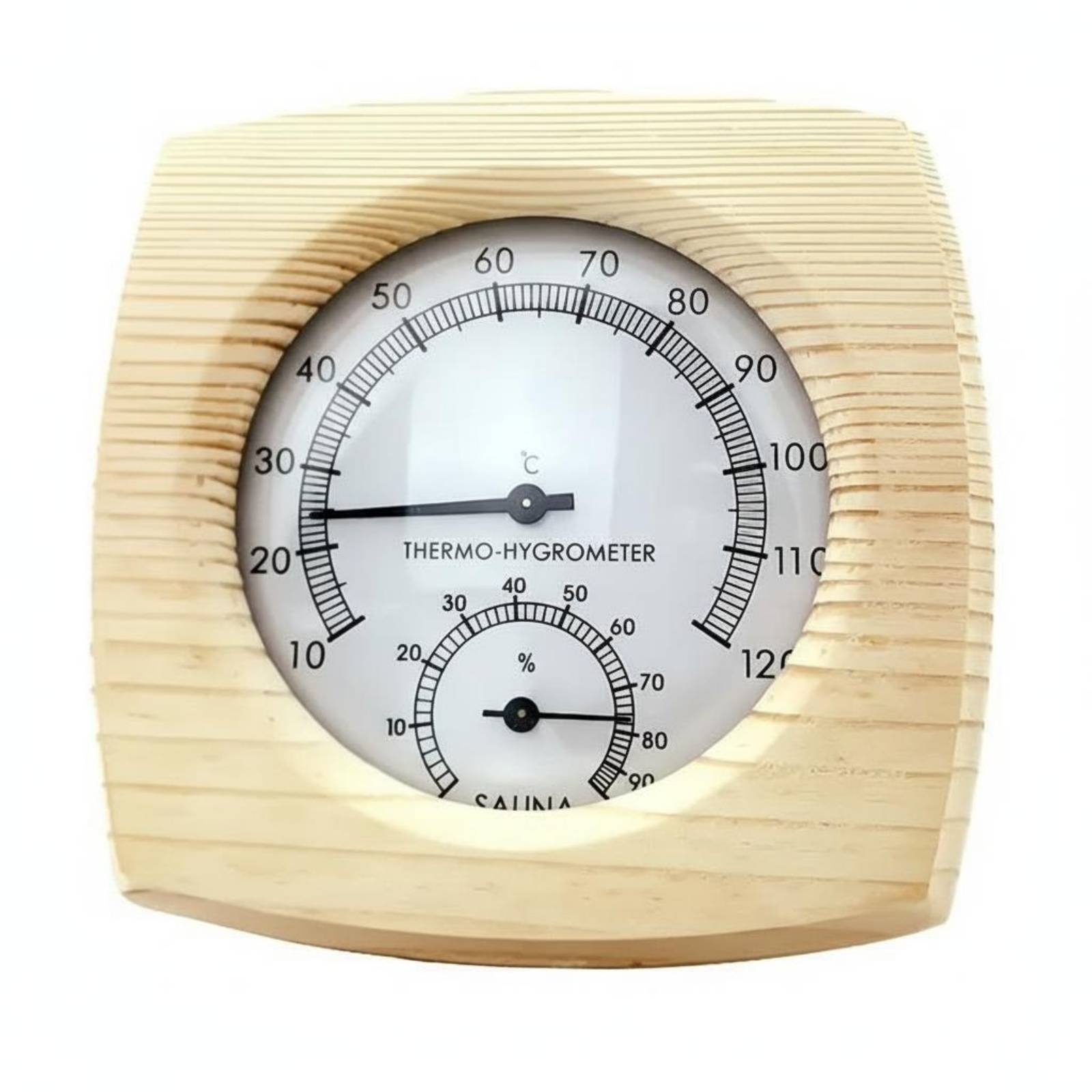 Wooden Sauna Thermal-Hygrometer Heat Resistant 2-in-1