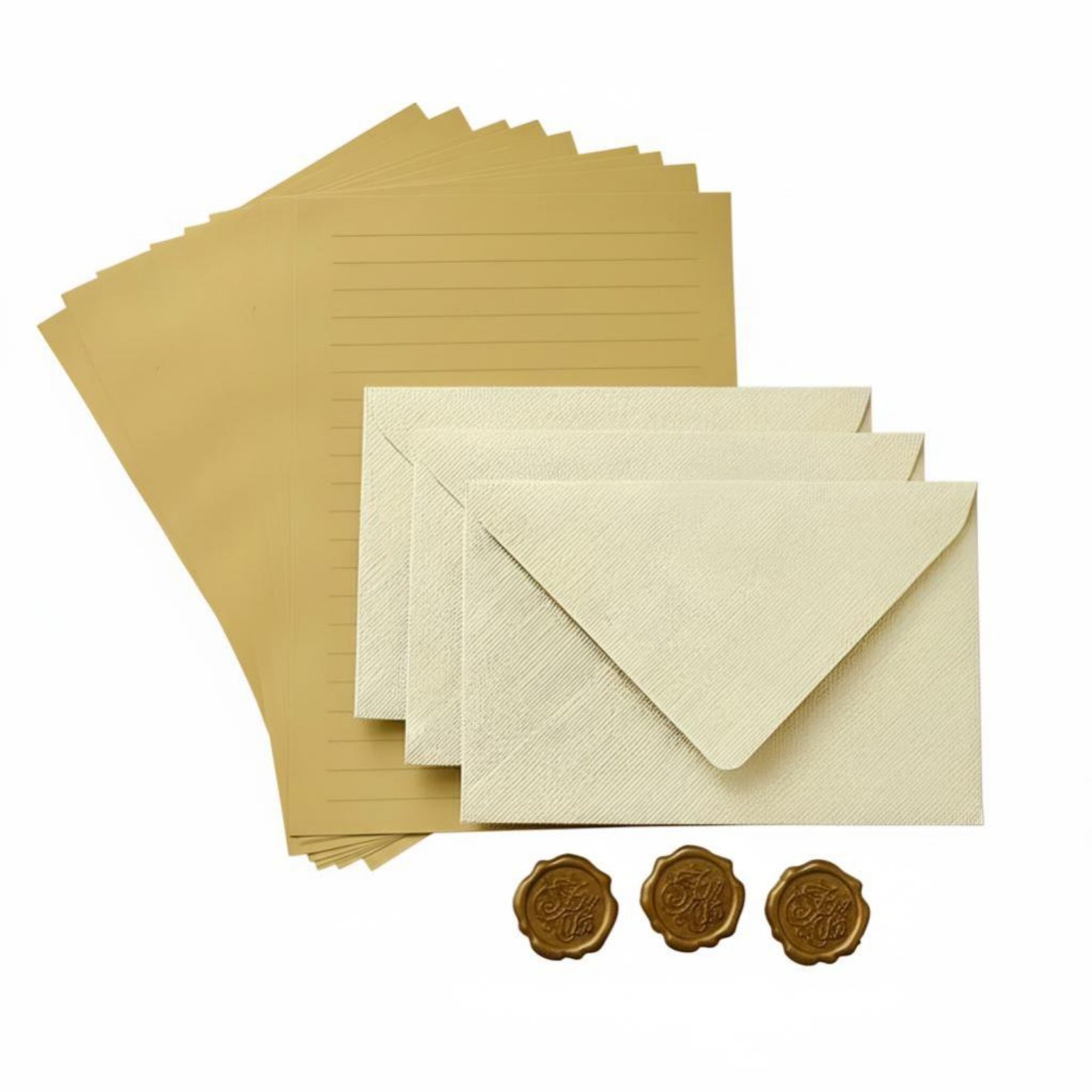 Vintage Burlap Envelope Set