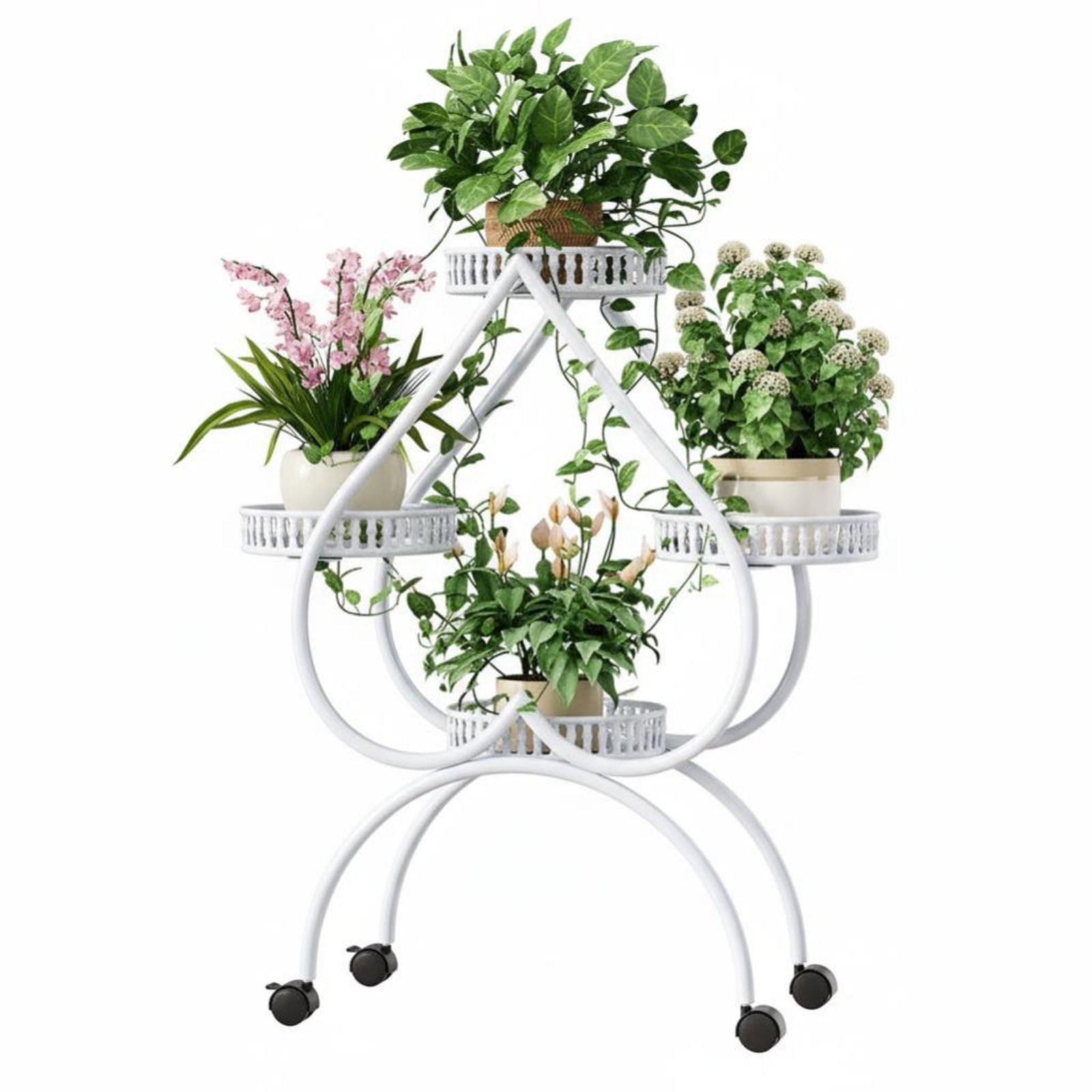 Heart-Shaped Flower Rack