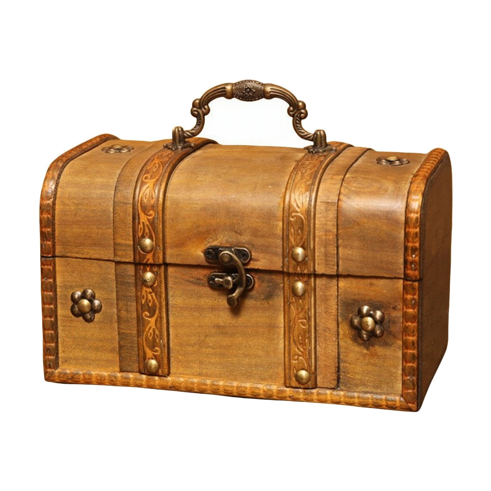 Distressed Wooden Storage Chest