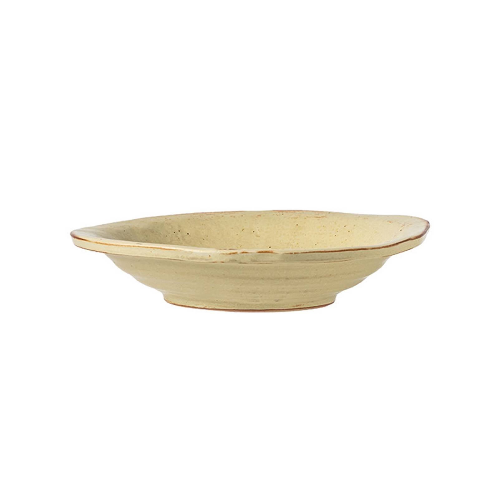 Rustic Hat-Shaped Ceramic Plate