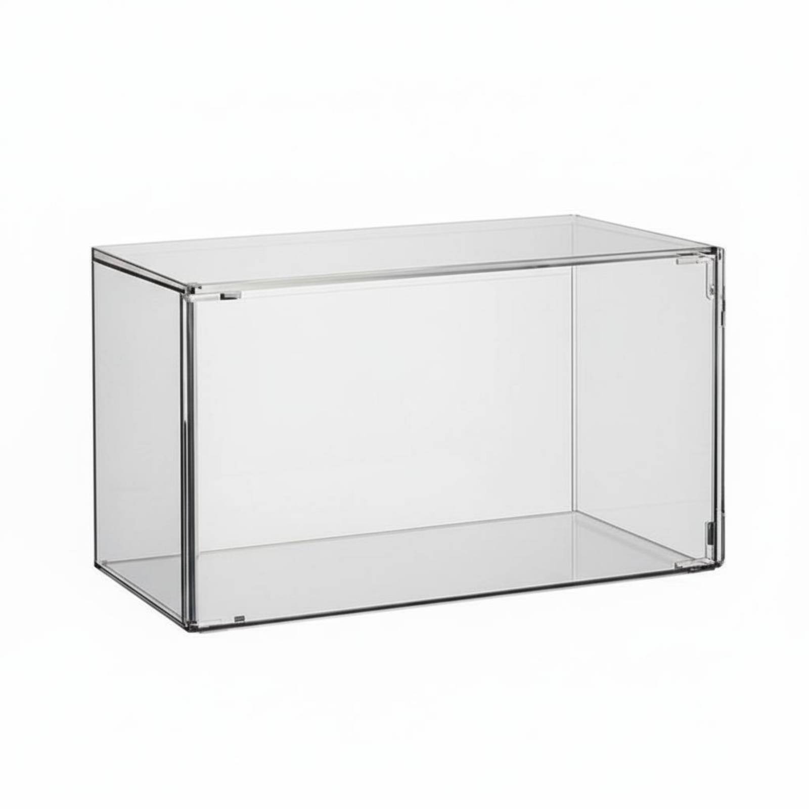 Clear Figurine Display Box – Large, Flat Bottom