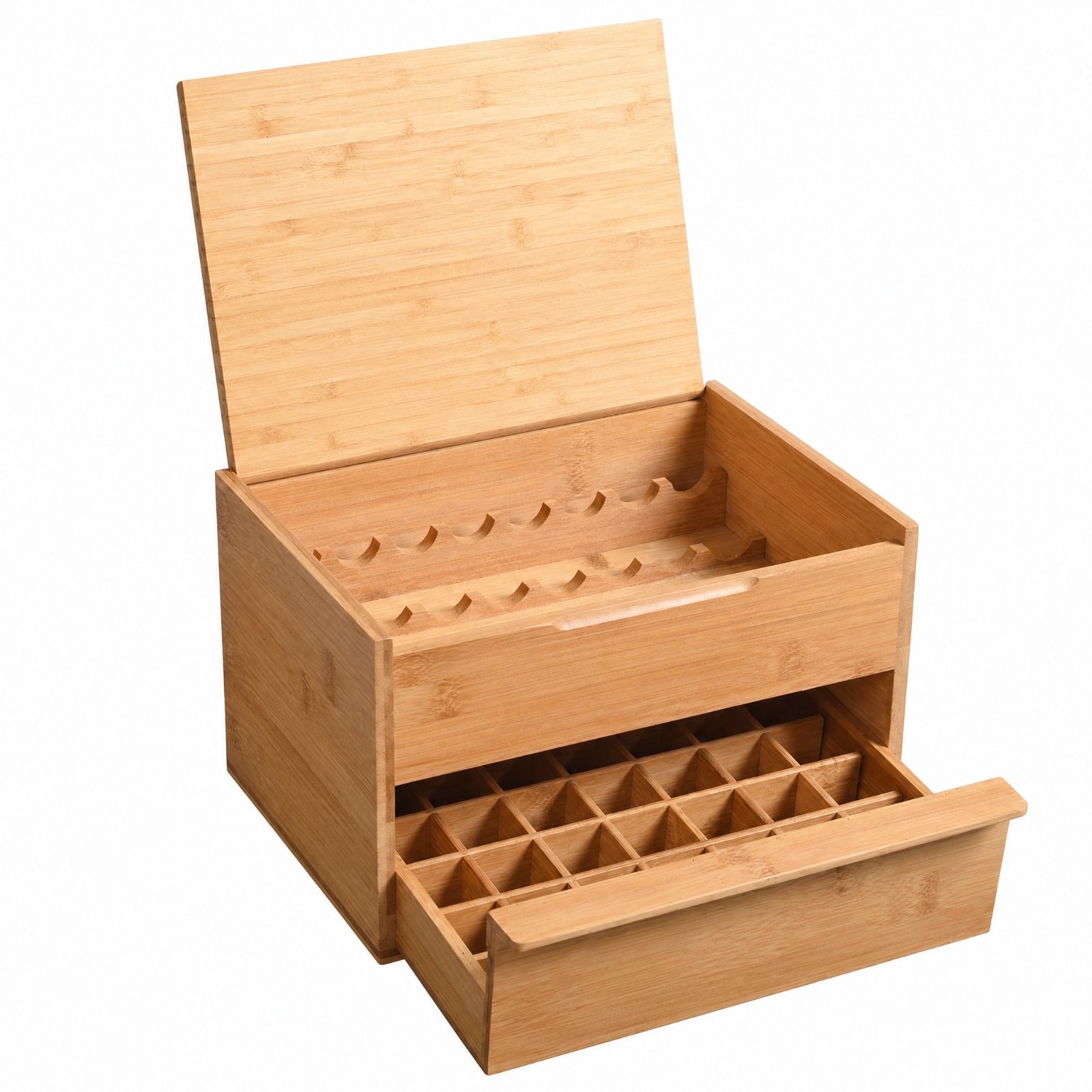 Bamboo Wood Essential Oil Organizer