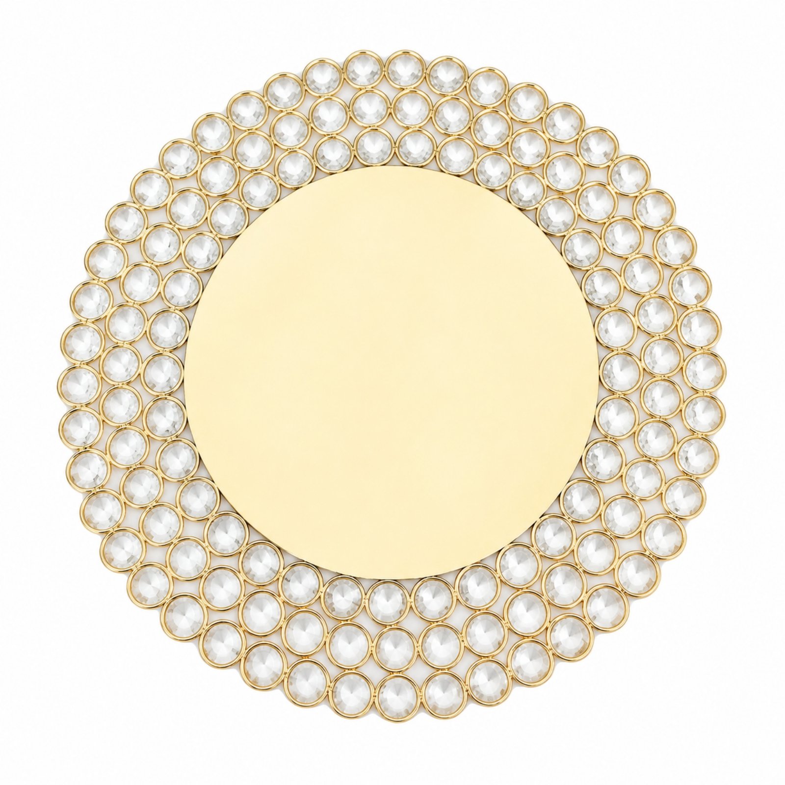 Iron Tray with Beaded Border